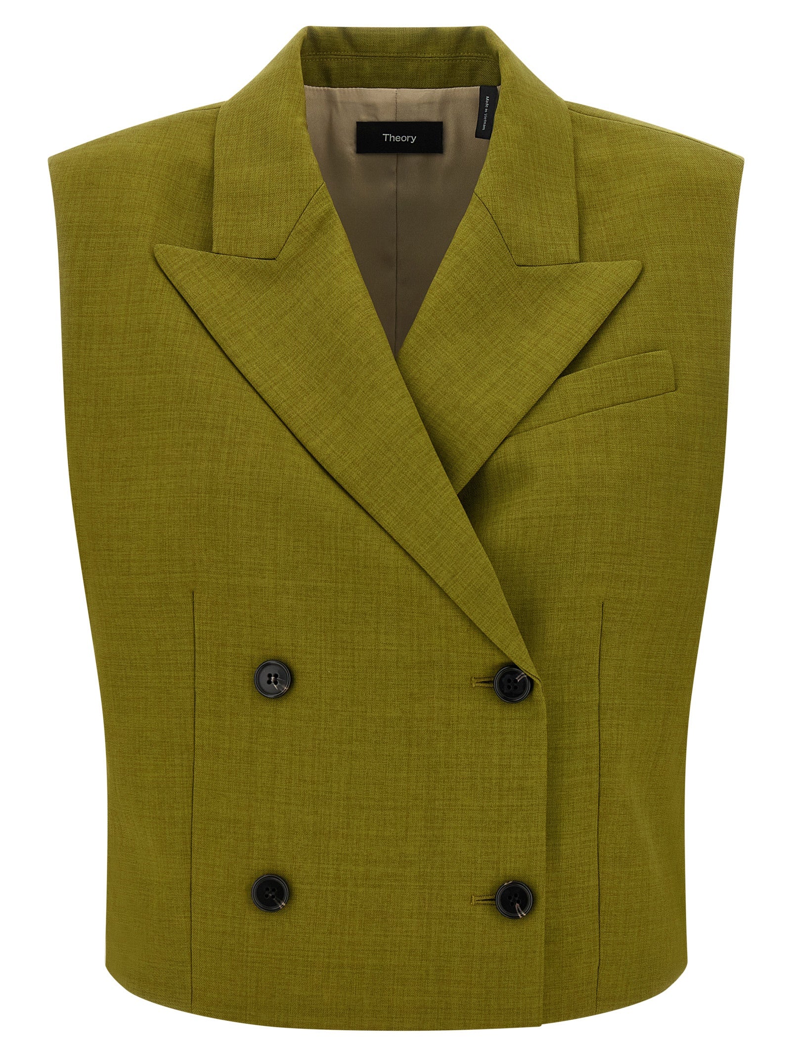 Theory Bicolor Polyester Sleeveless Women's Jacket