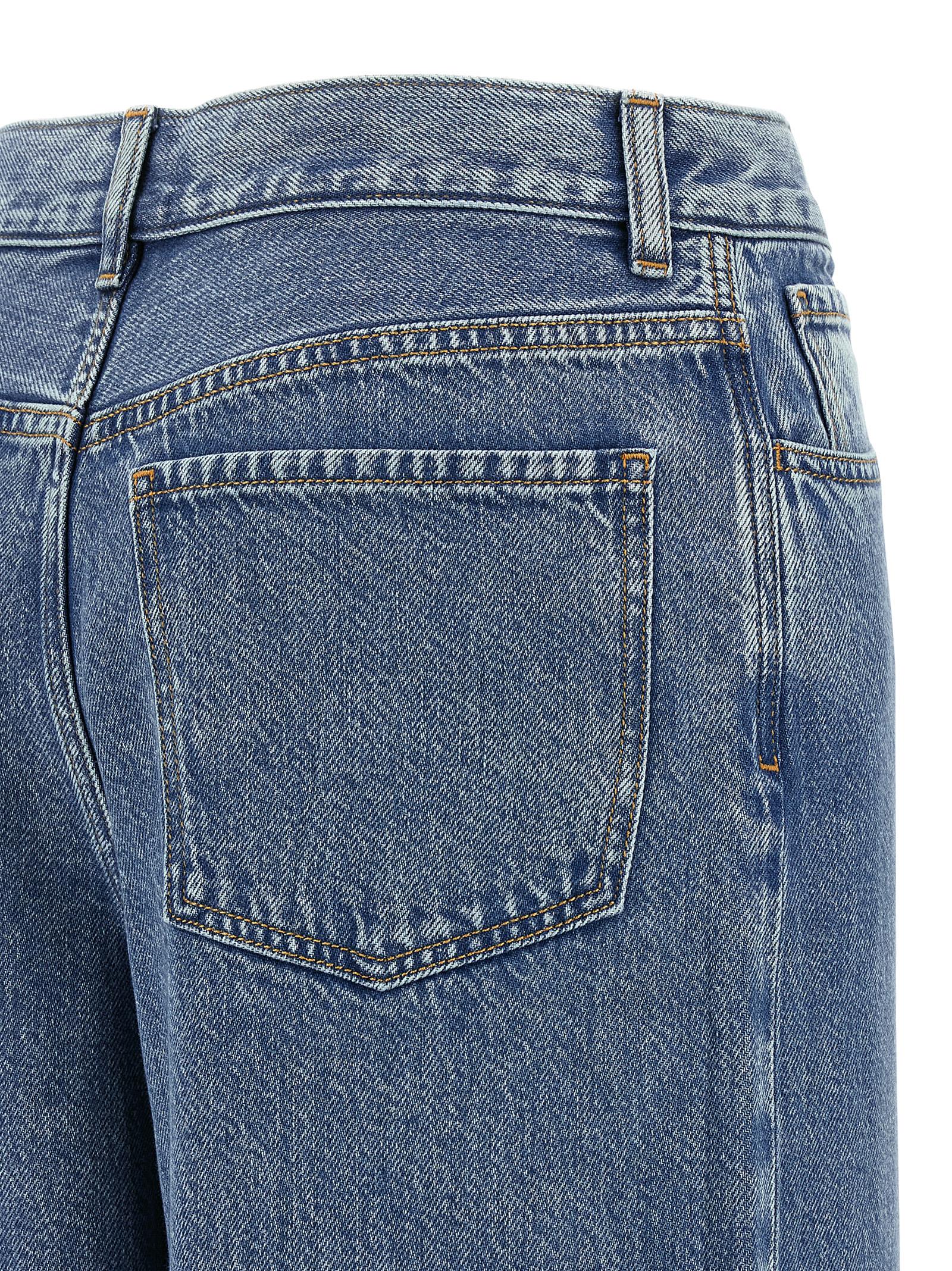 Theory Blue Cotton High-Waisted Women's Jean