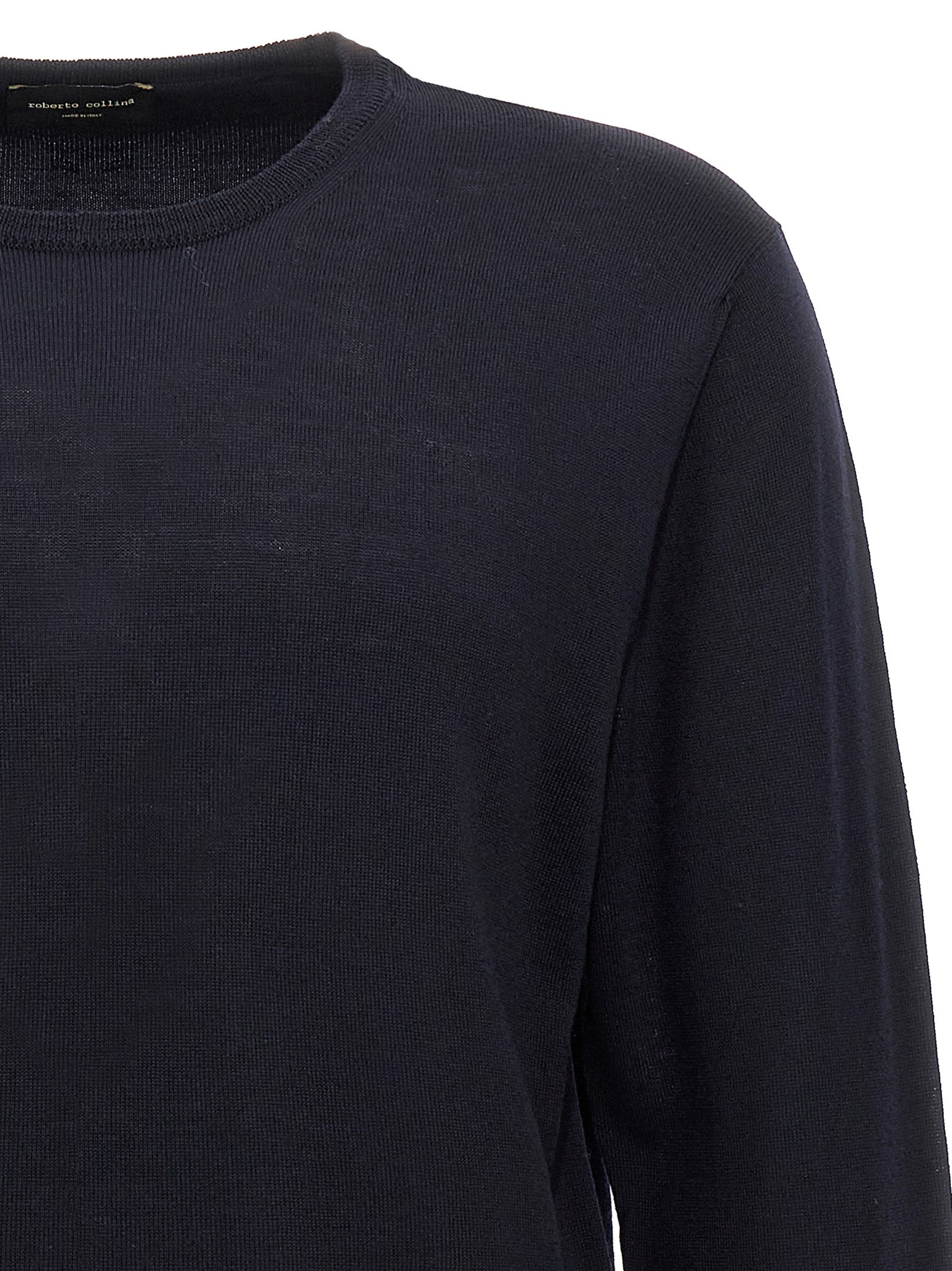 Roberto Collina Blue Merino Wool Men's Cardigan