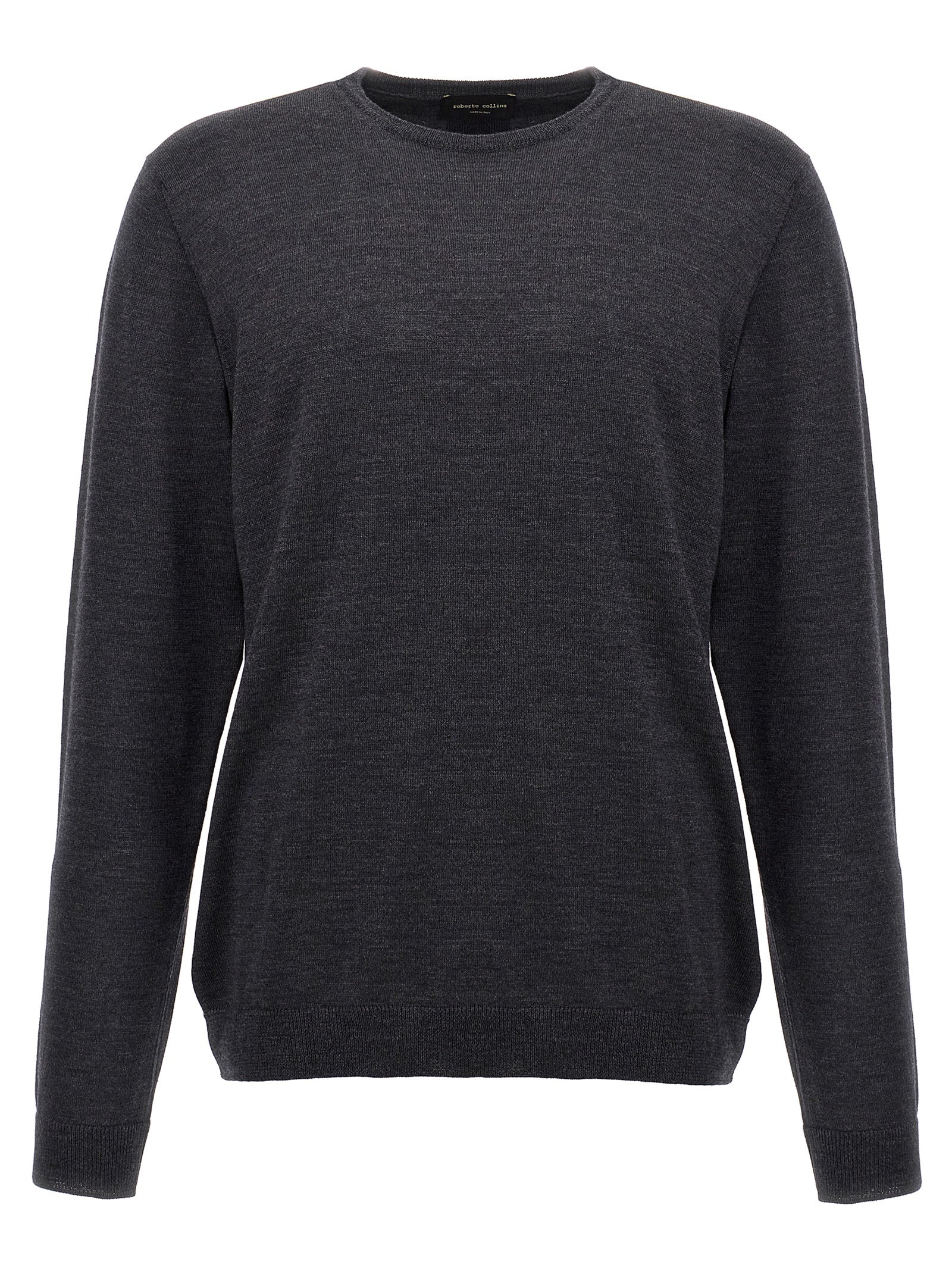 Roberto Collina Gray Merino Wool Men's Cardigan