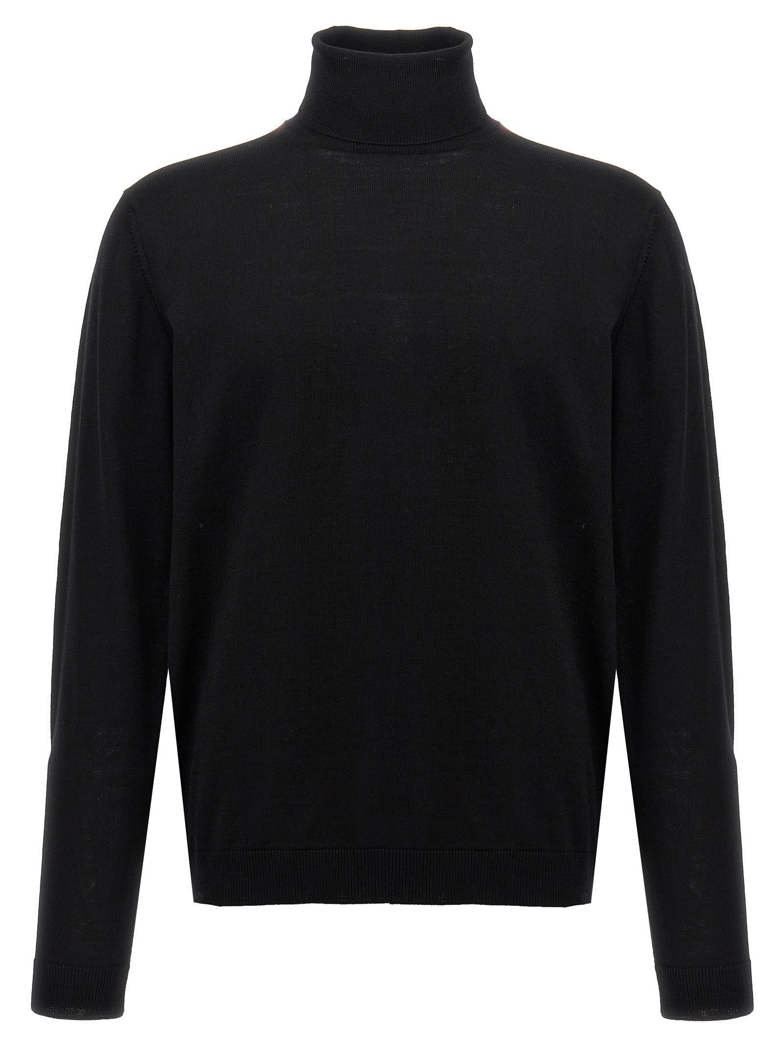 Roberto Collina Black Merino Wool Men's Cardigan