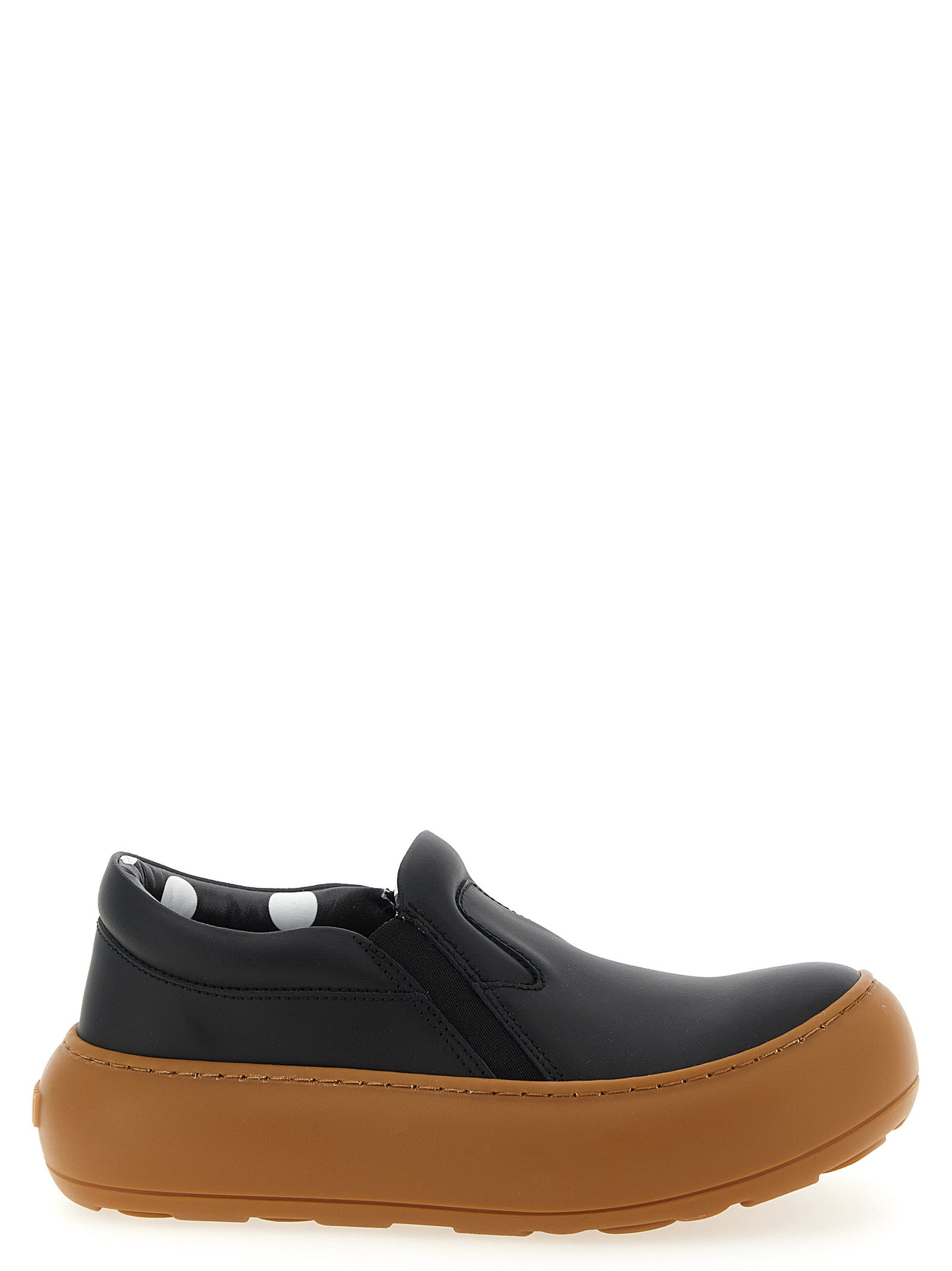 Moschino Black Leather Chunky Women's Sneakers
