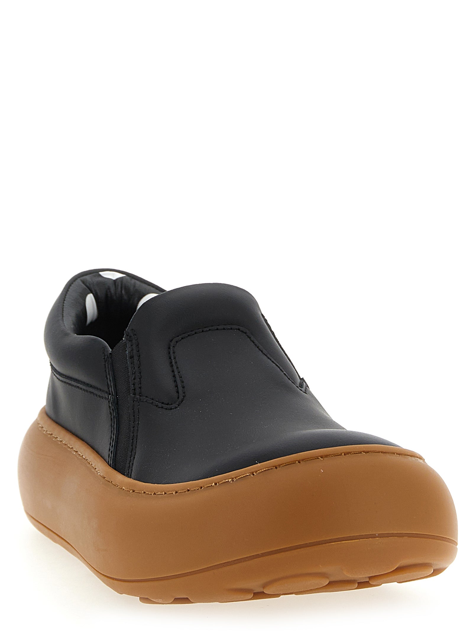 Moschino Black Leather Chunky Women's Sneakers