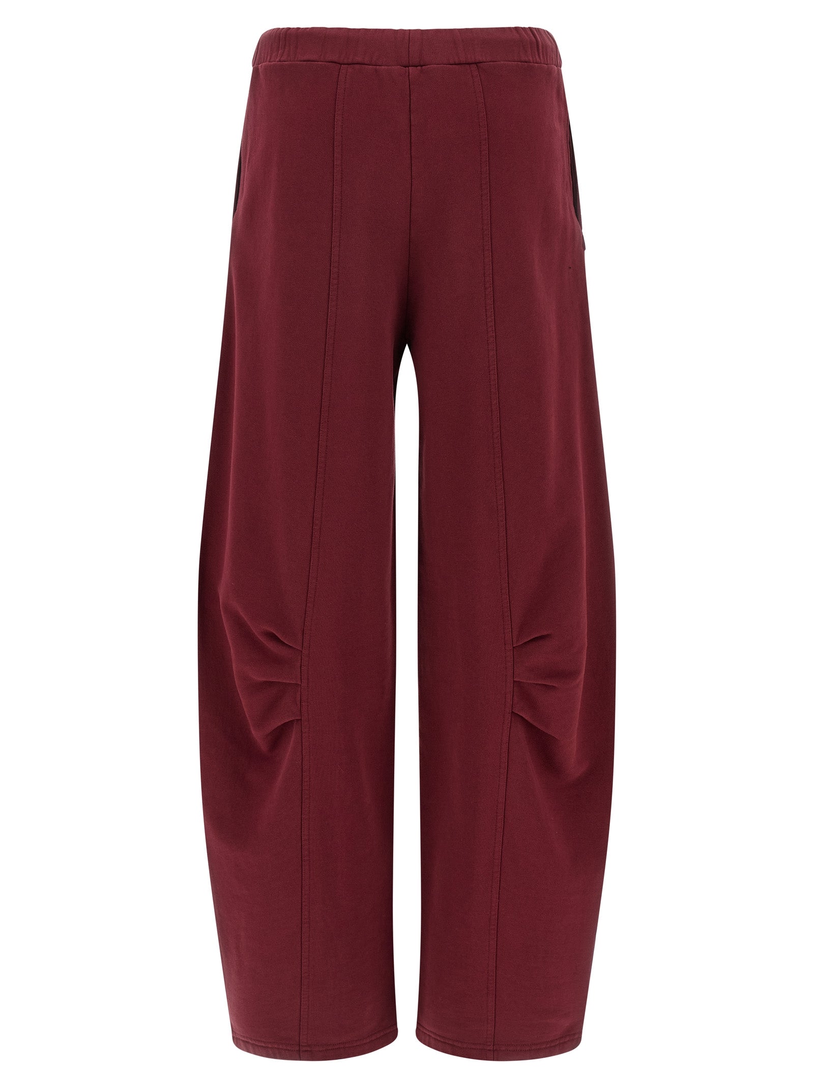 ROTATE BIRGER CHRISTENSEN Bordeaux Cotton Joggers (Workout Women's Pants)