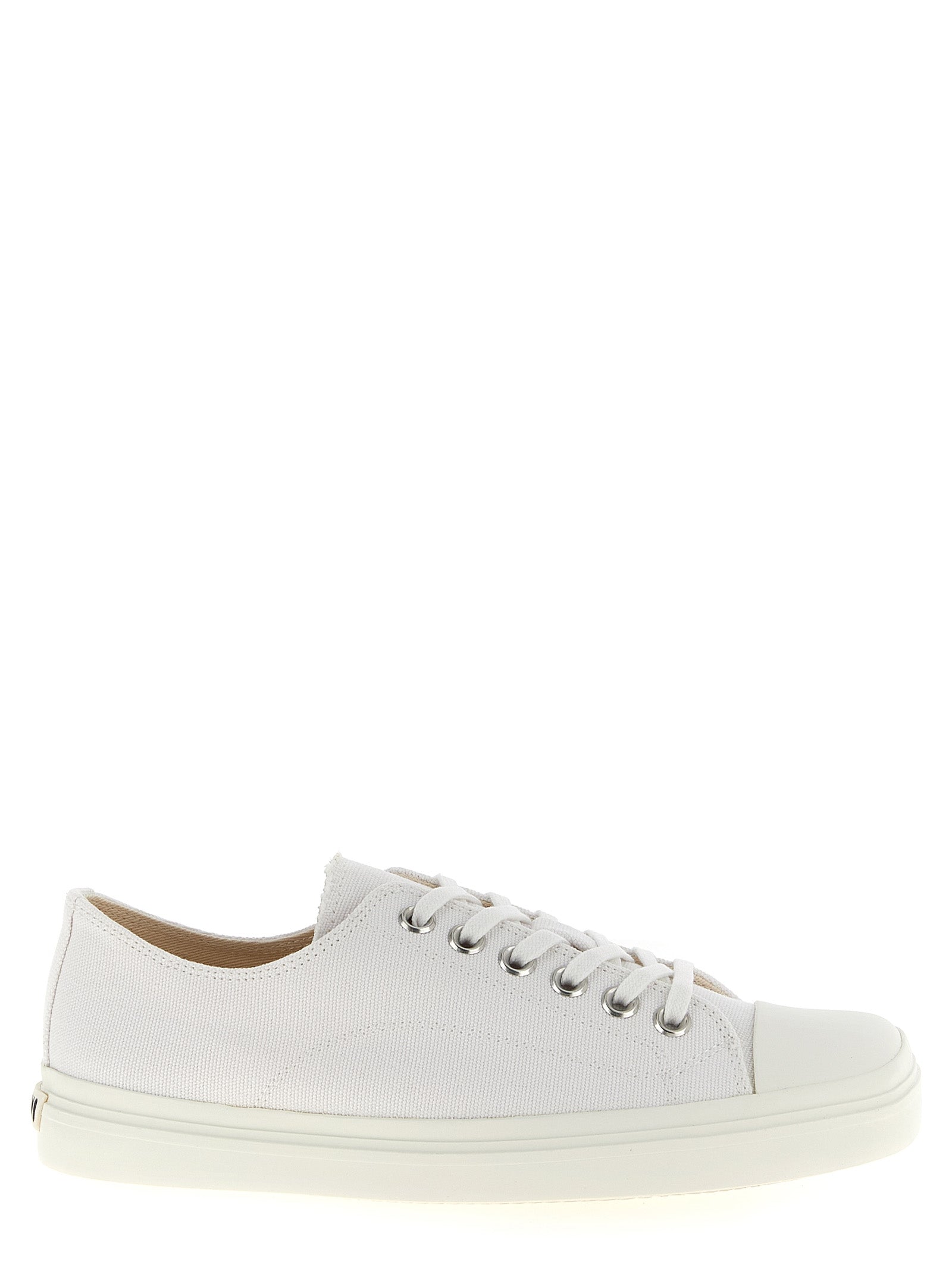 Moschino White Cotton Low Top Men's Sneakers