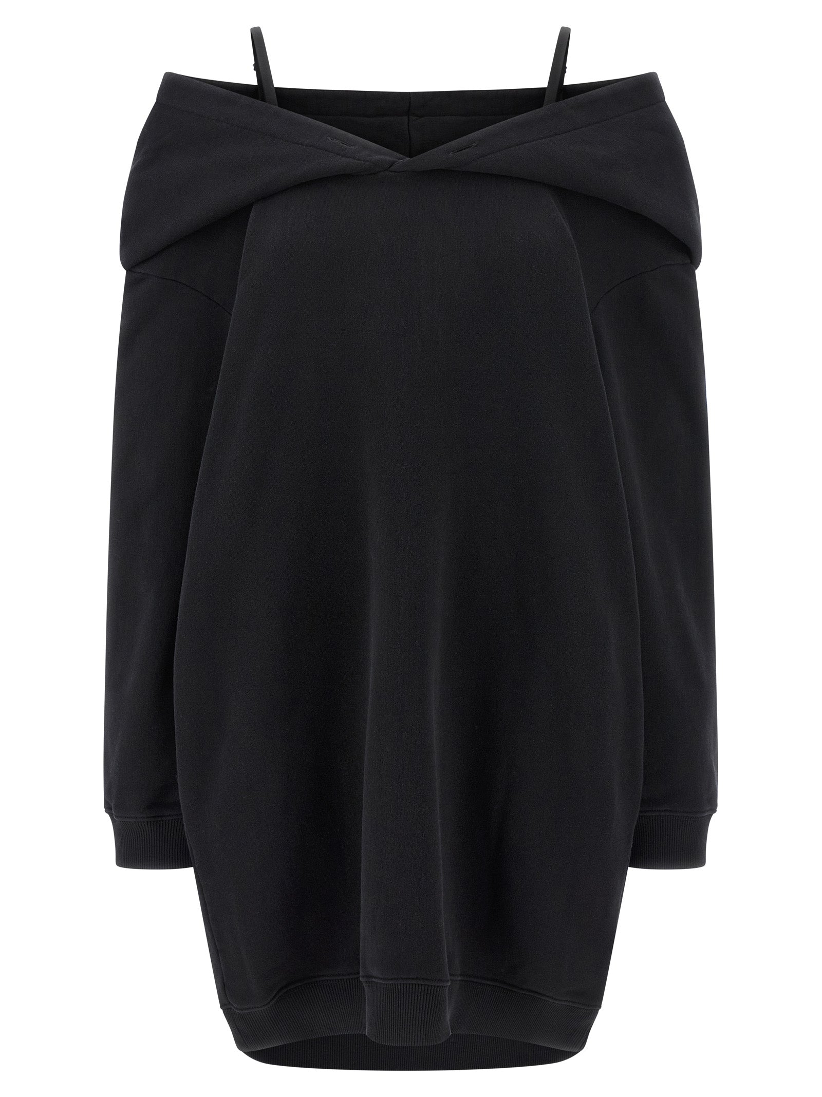 MM6 Maison Margiela Black Cotton Short Women's Dress