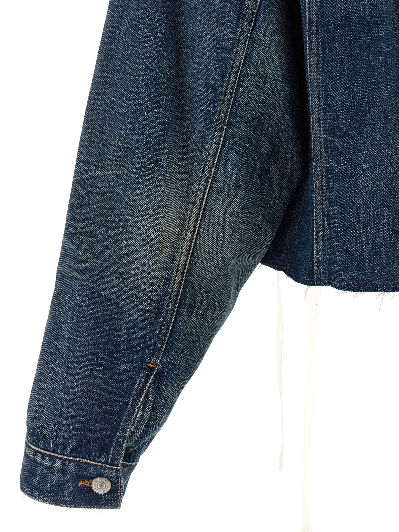 MM6 Maison Margiela Blue Cotton Denim Women's Jacket