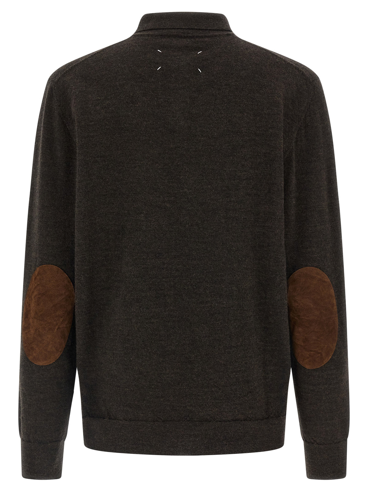 Maison Margiela Brown Wool Polo Men's Shirt