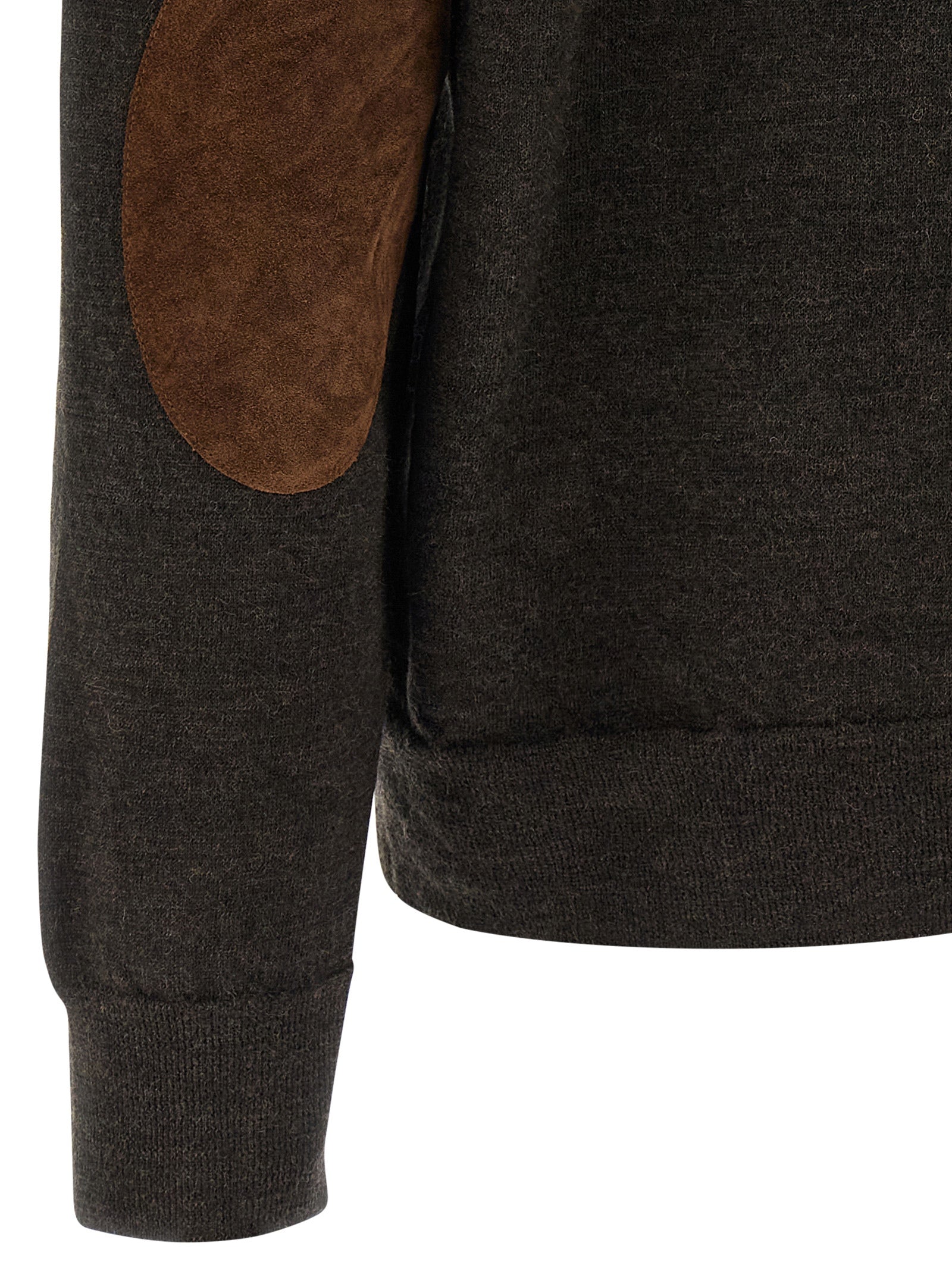Maison Margiela Brown Wool Polo Men's Shirt