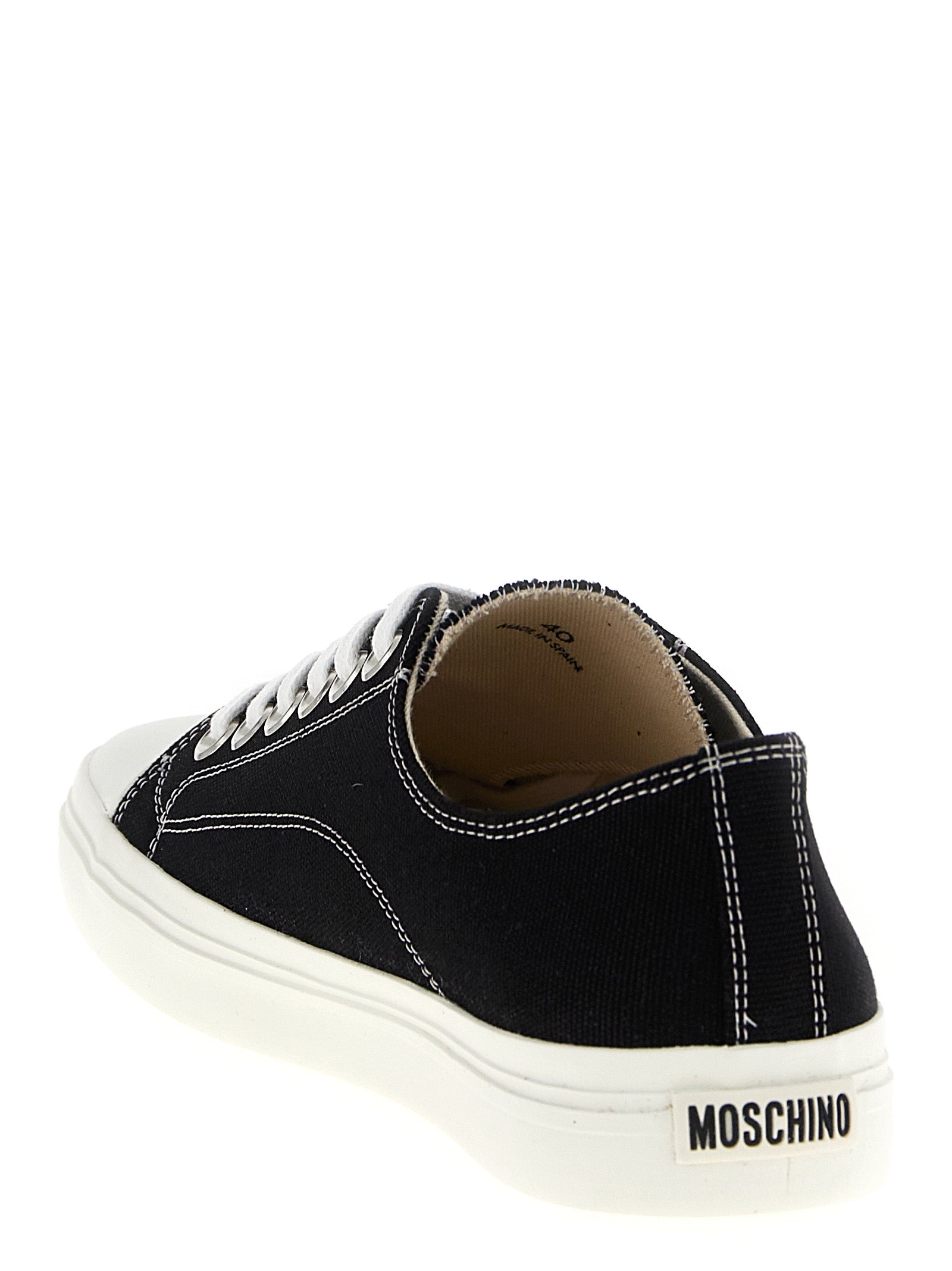 Moschino Bicolor Cotton Men's Sneakers