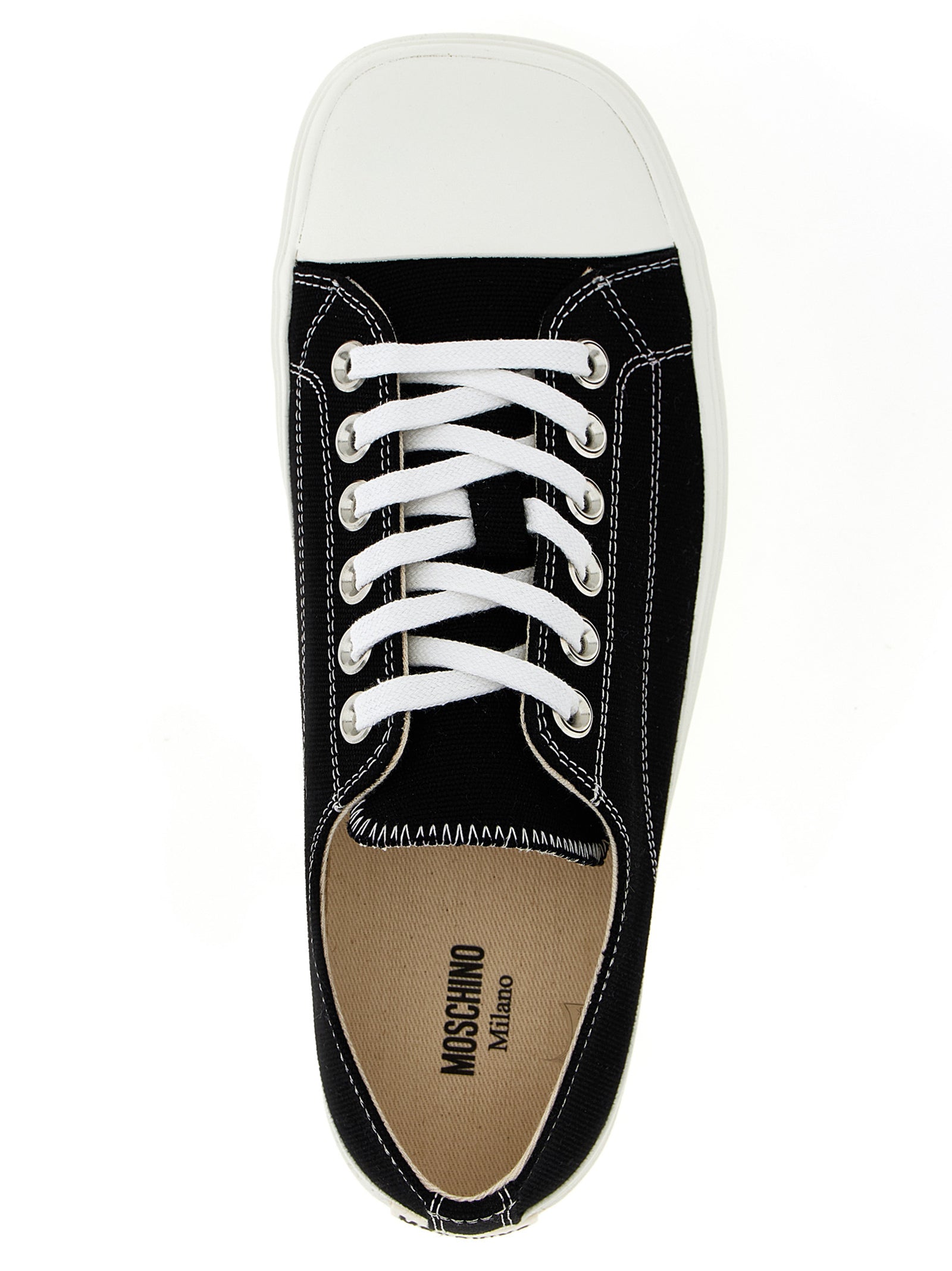 Moschino Bicolor Cotton Men's Sneakers