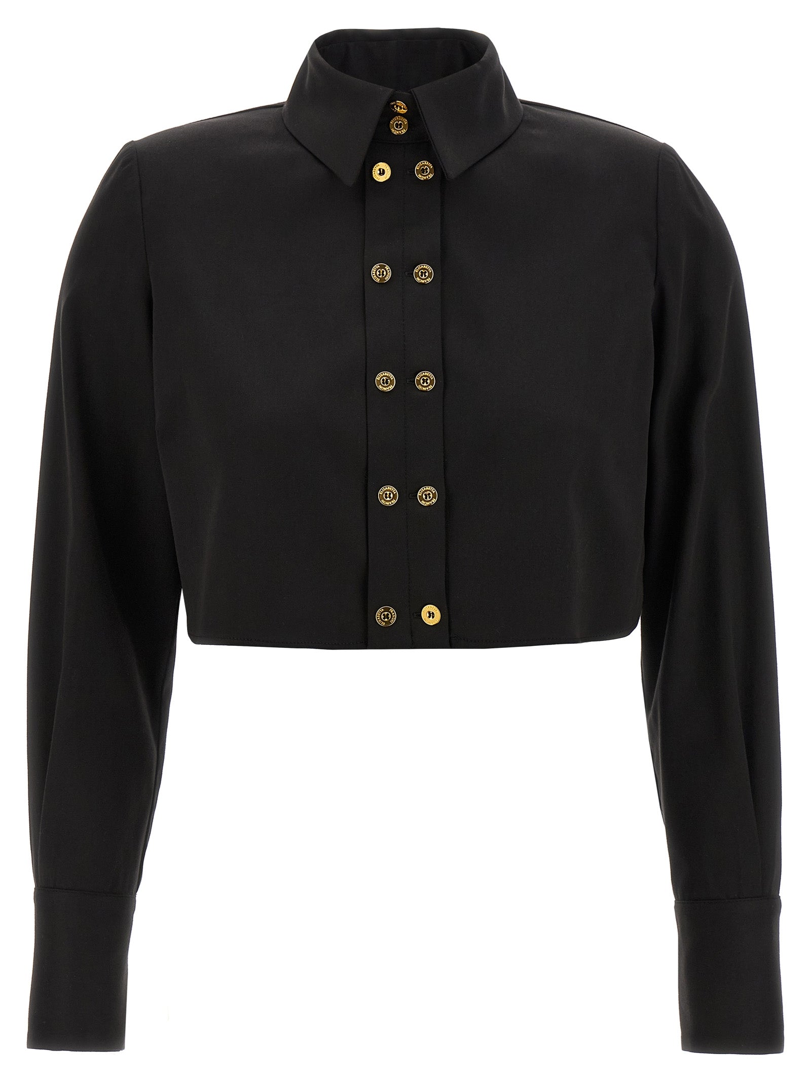 Elisabetta Franchi Black Lycra Women's Blouse