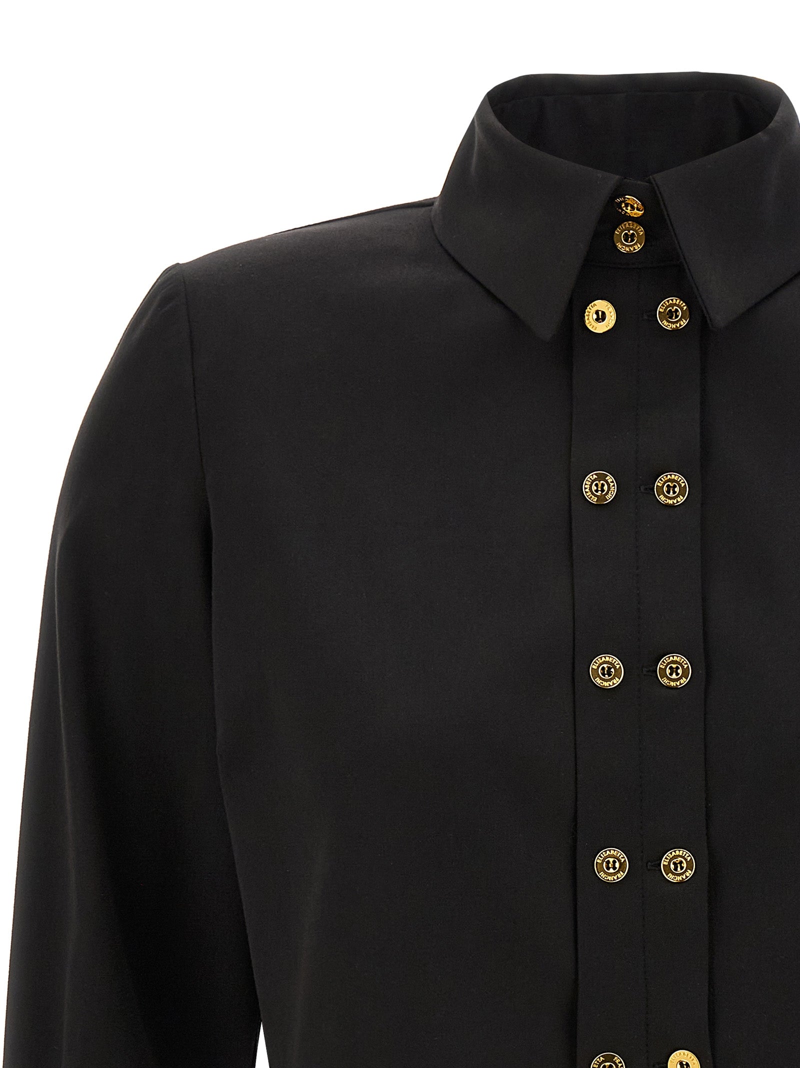 Elisabetta Franchi Black Lycra Women's Blouse