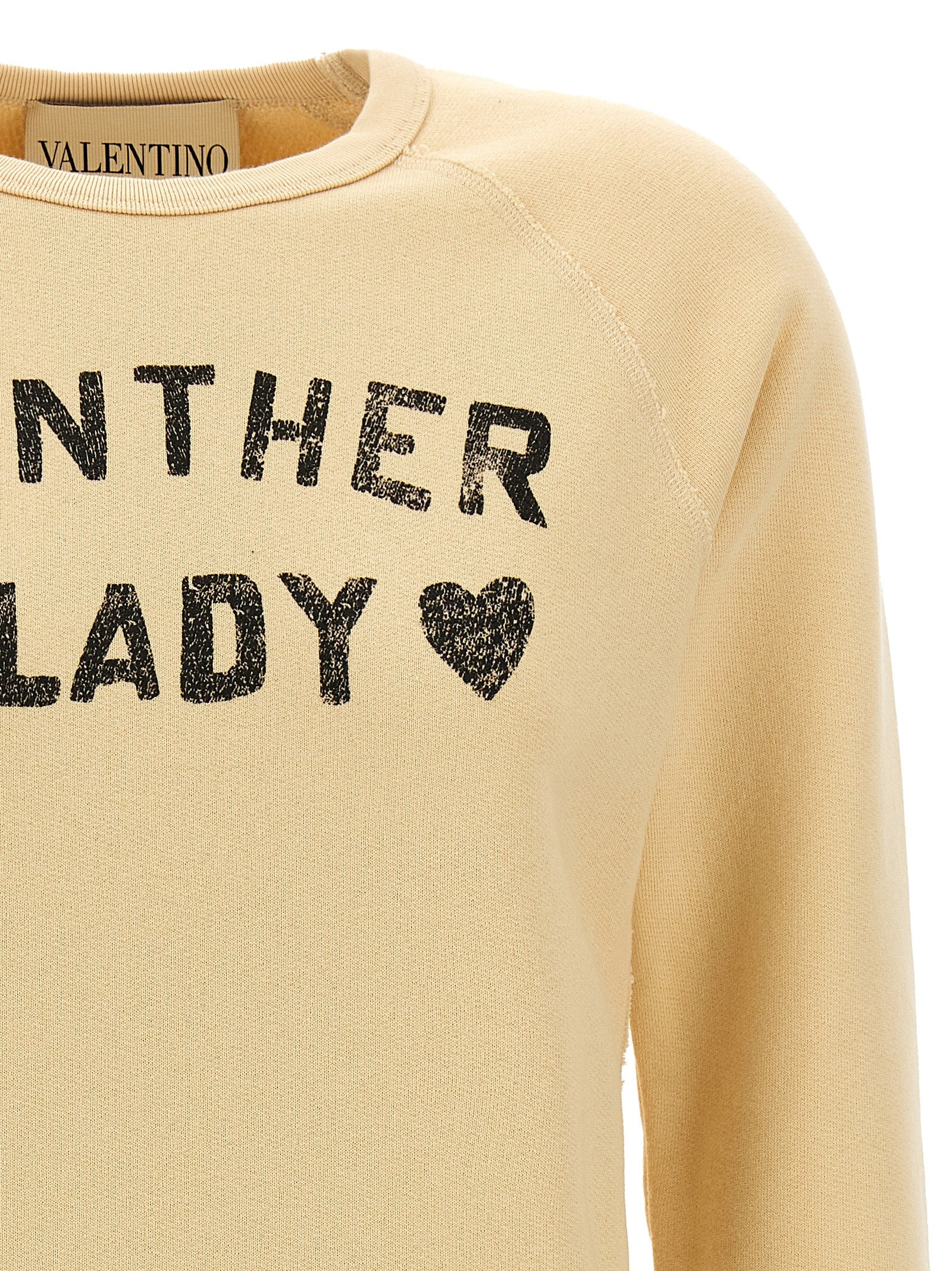 Valentino Garavani Beige Cotton Women's Sweatshirt