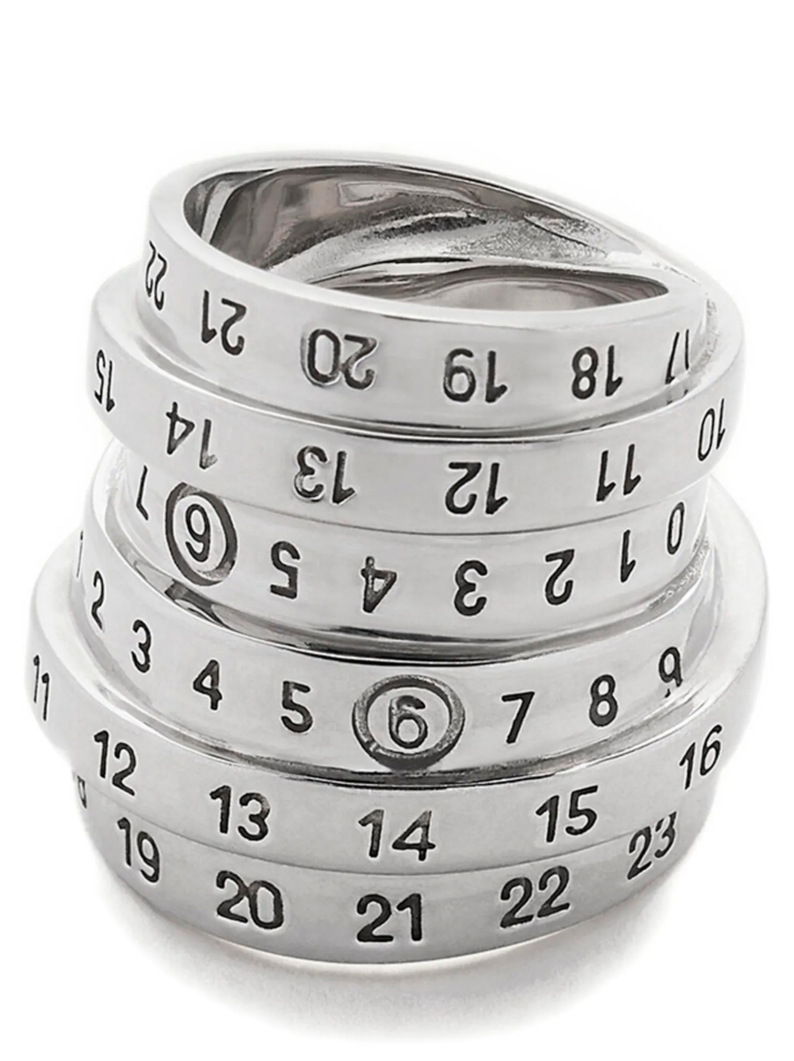 MM6 Maison Margiela Silver Brass Women's Ring