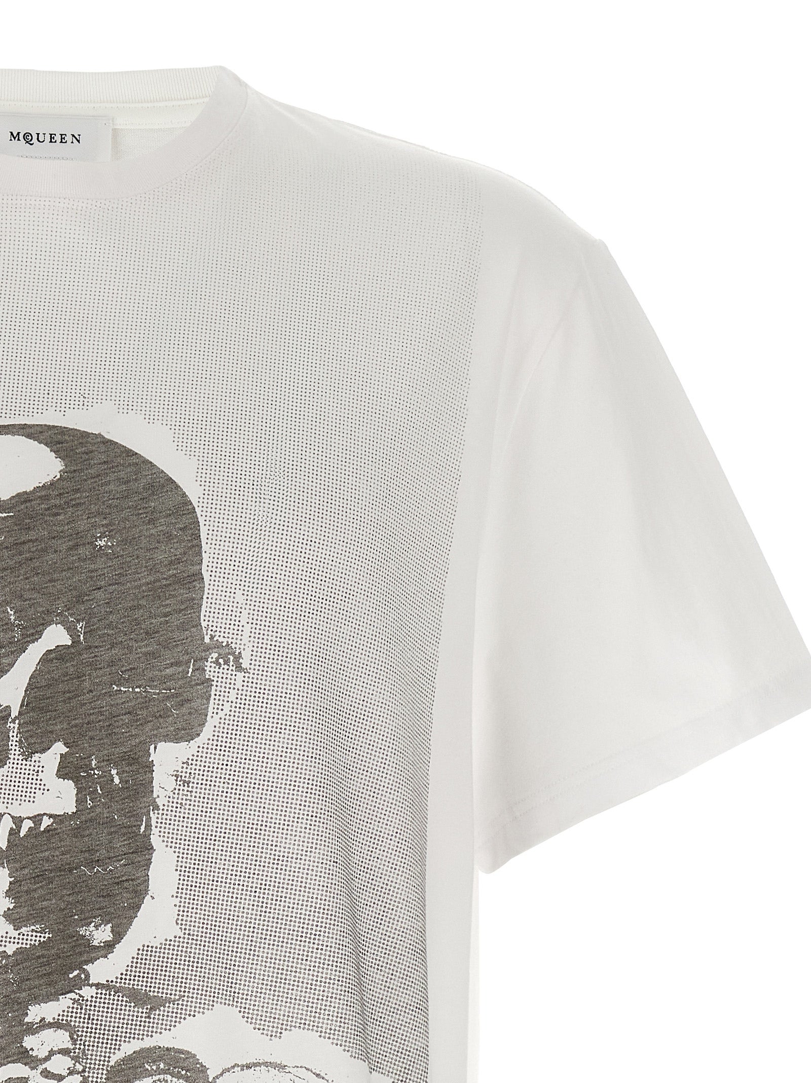 Alexander McQueen Bicolor Cotton Men's T-Shirt