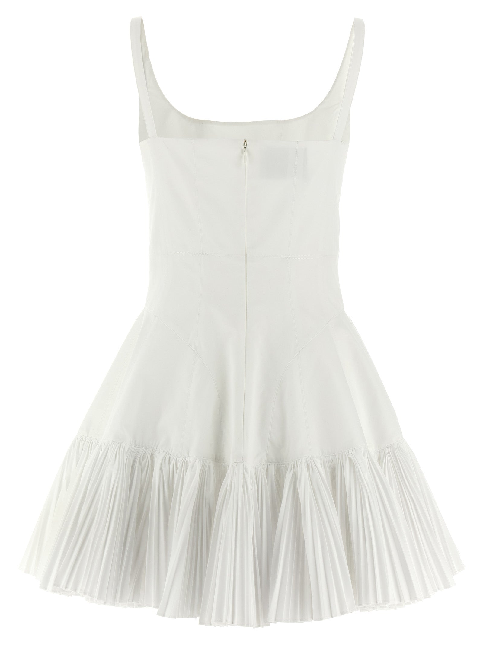 Giovanni Bedin White Poplin Short Women's Dress
