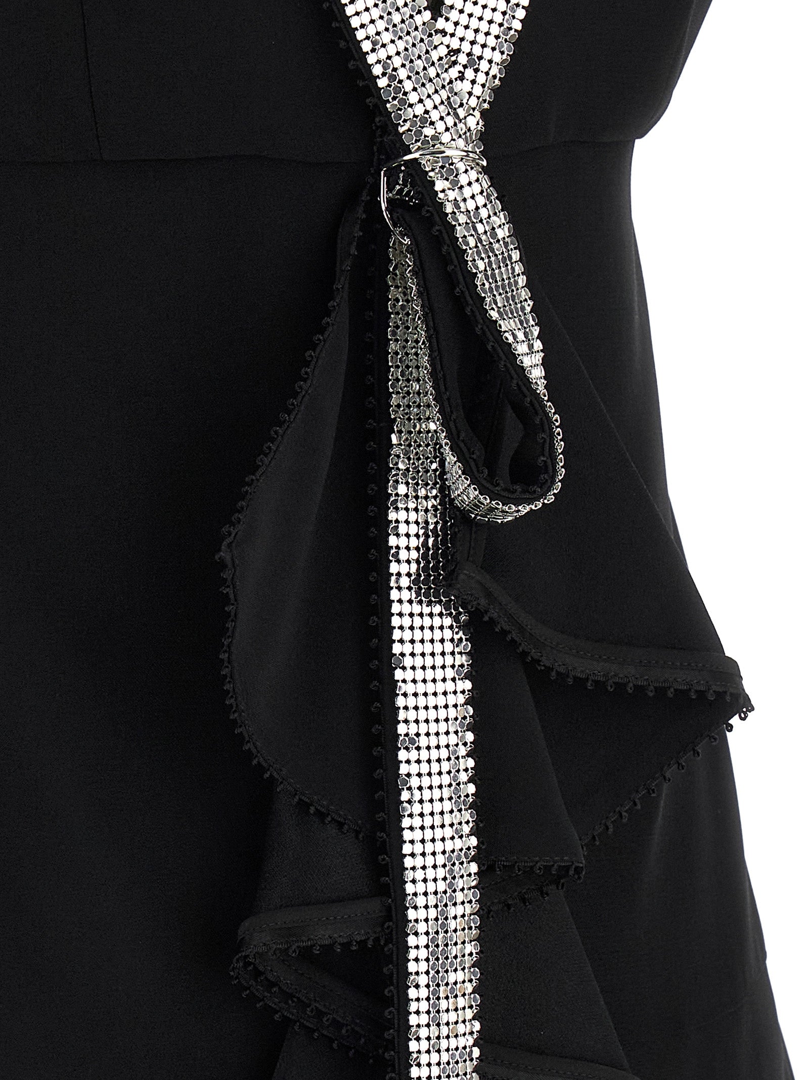 Giovanni Bedin Black Viscose Short Women's Dress