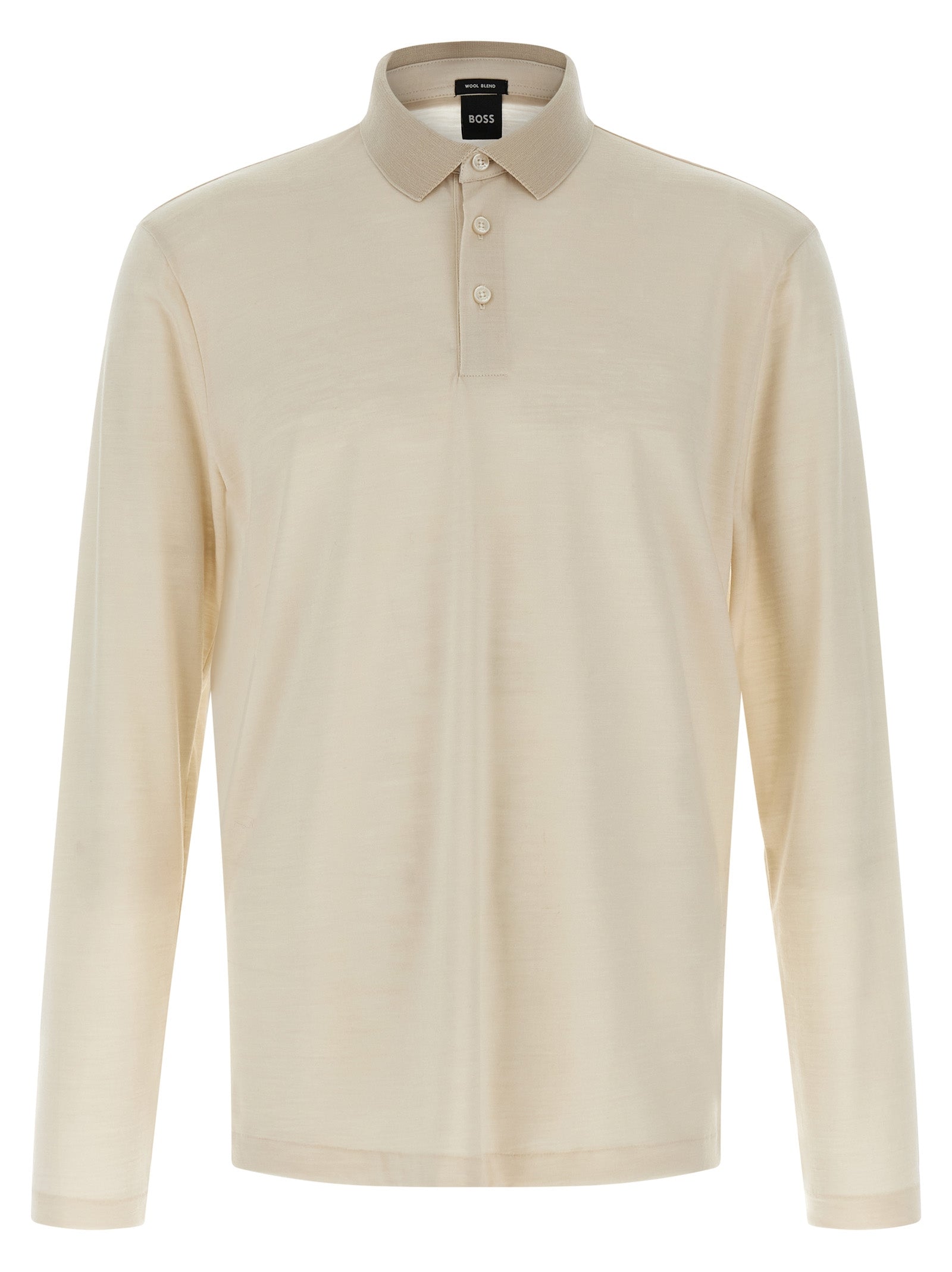 Hugo Boss Beige Wool Polo Men's Shirt