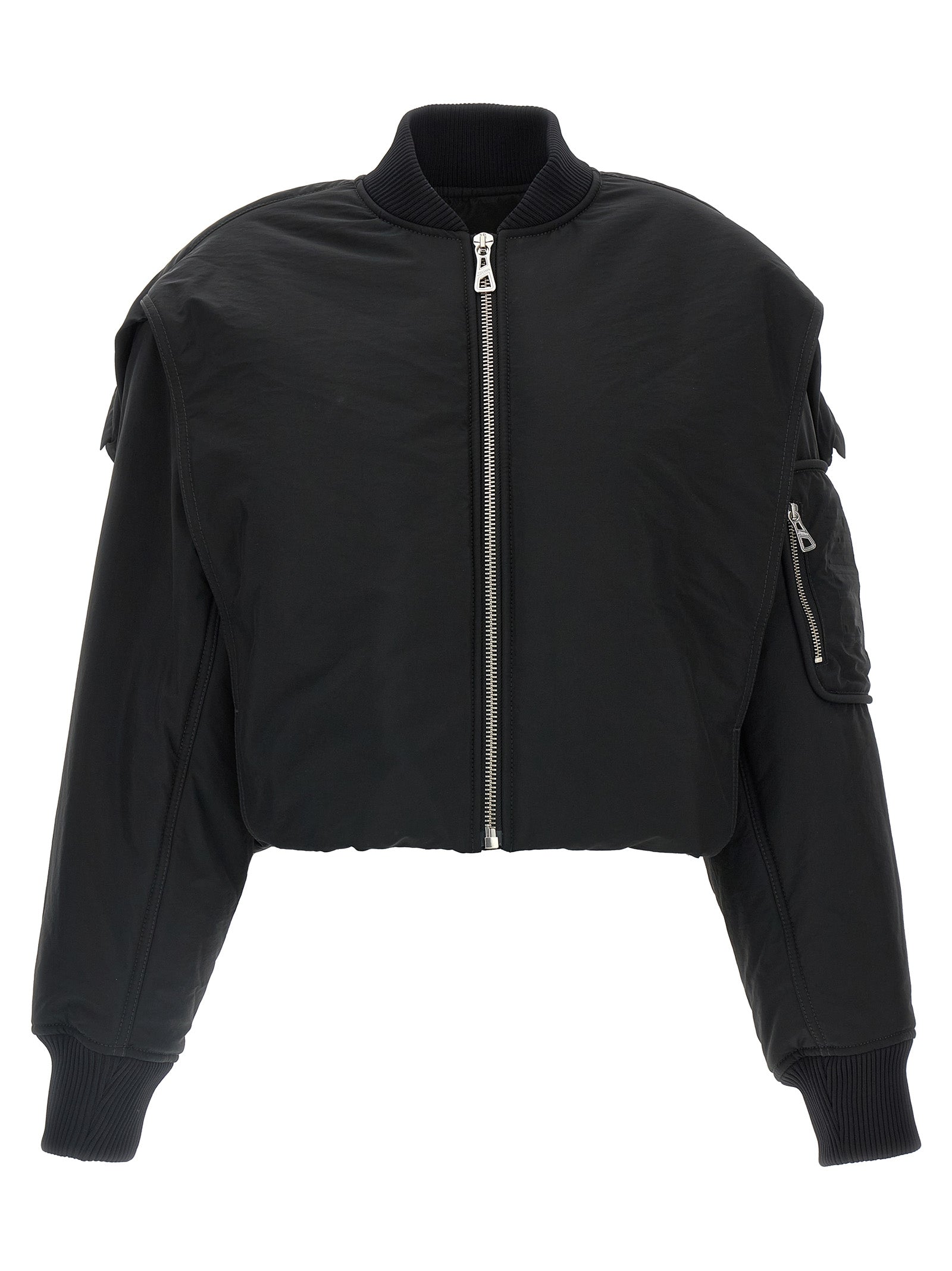 Jean Paul Gaultier Black Polyethylene Women's Bomber