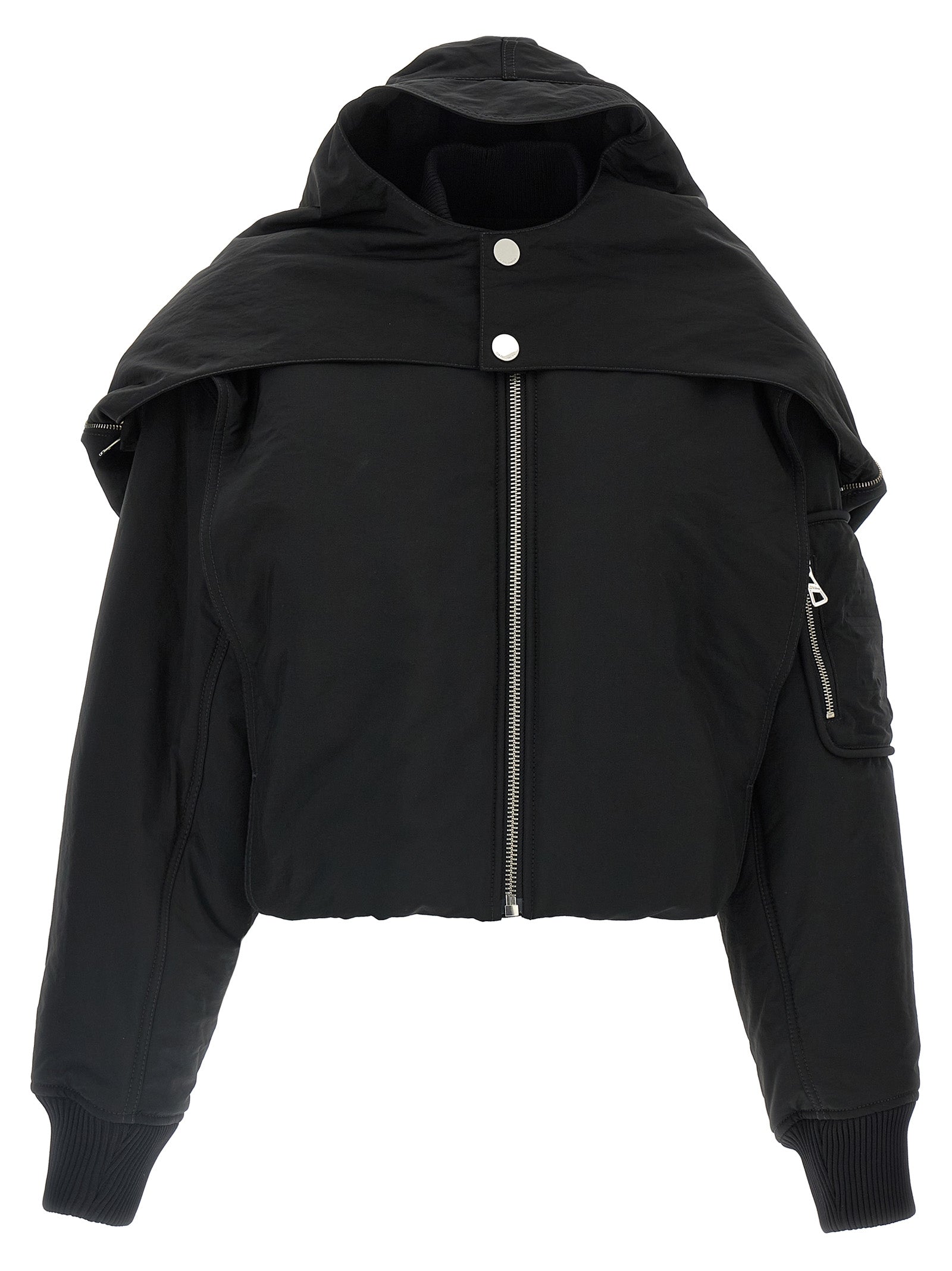 Jean Paul Gaultier Black Polyethylene Women's Bomber