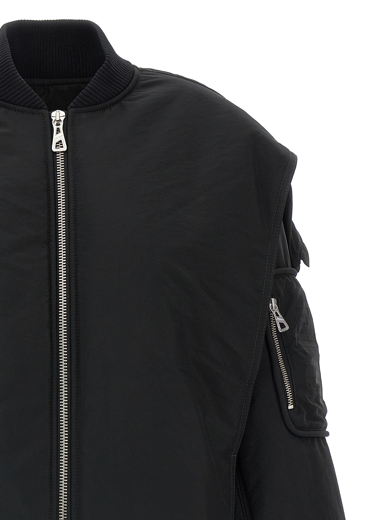 Jean Paul Gaultier Black Polyethylene Women's Bomber