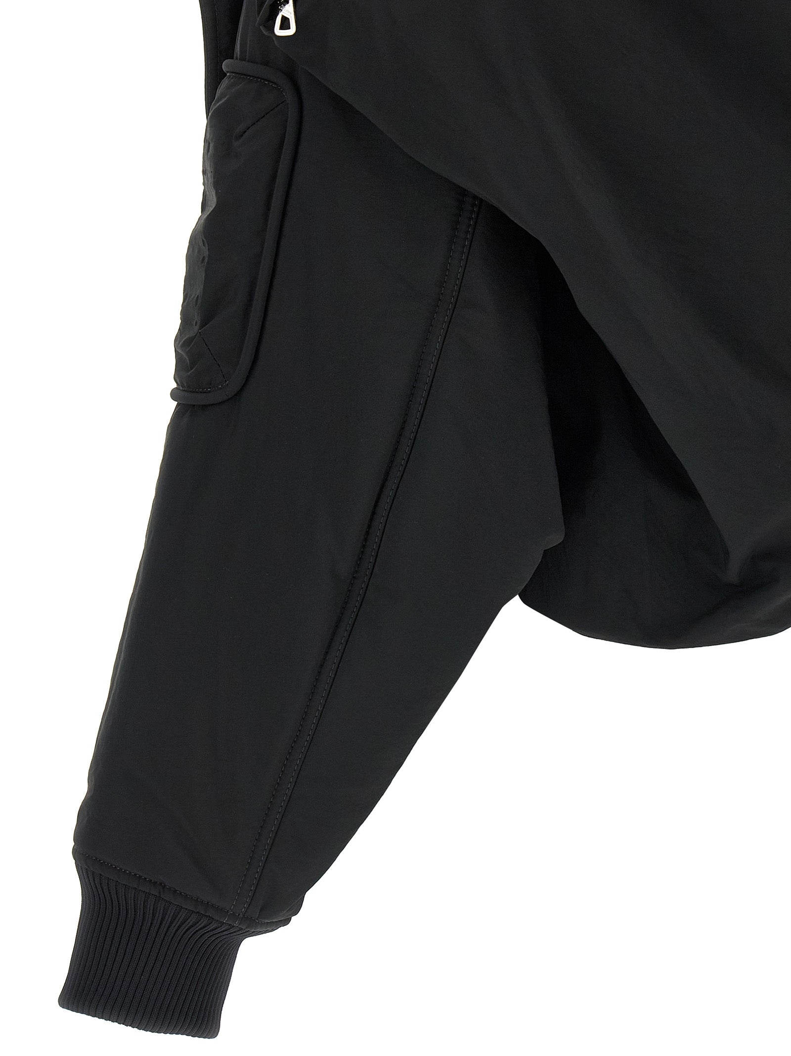Jean Paul Gaultier Black Polyethylene Women's Bomber