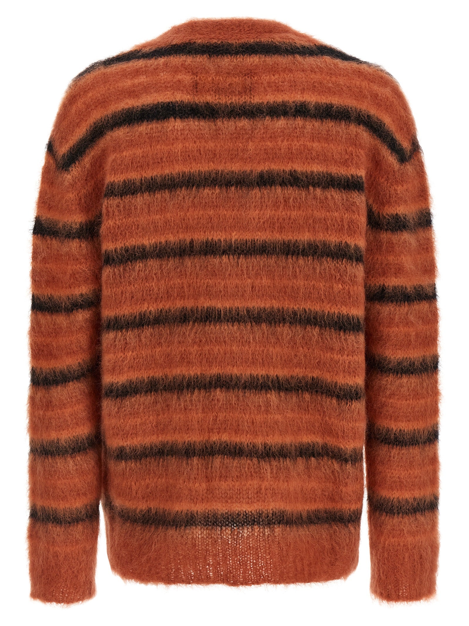Marni Orange Fabric Men's Cardigan