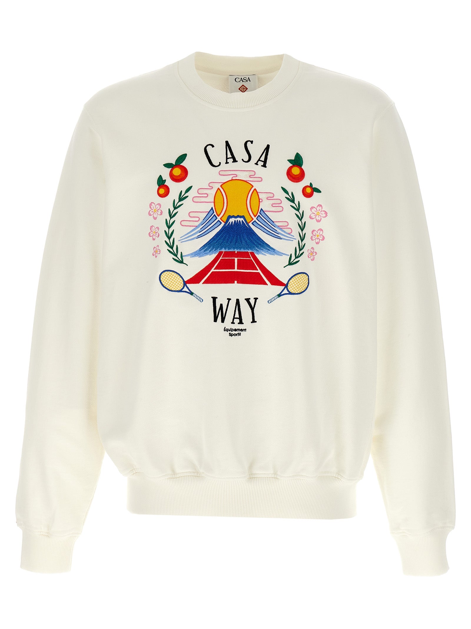 Casablanca White Cotton Men's Sweatshirt