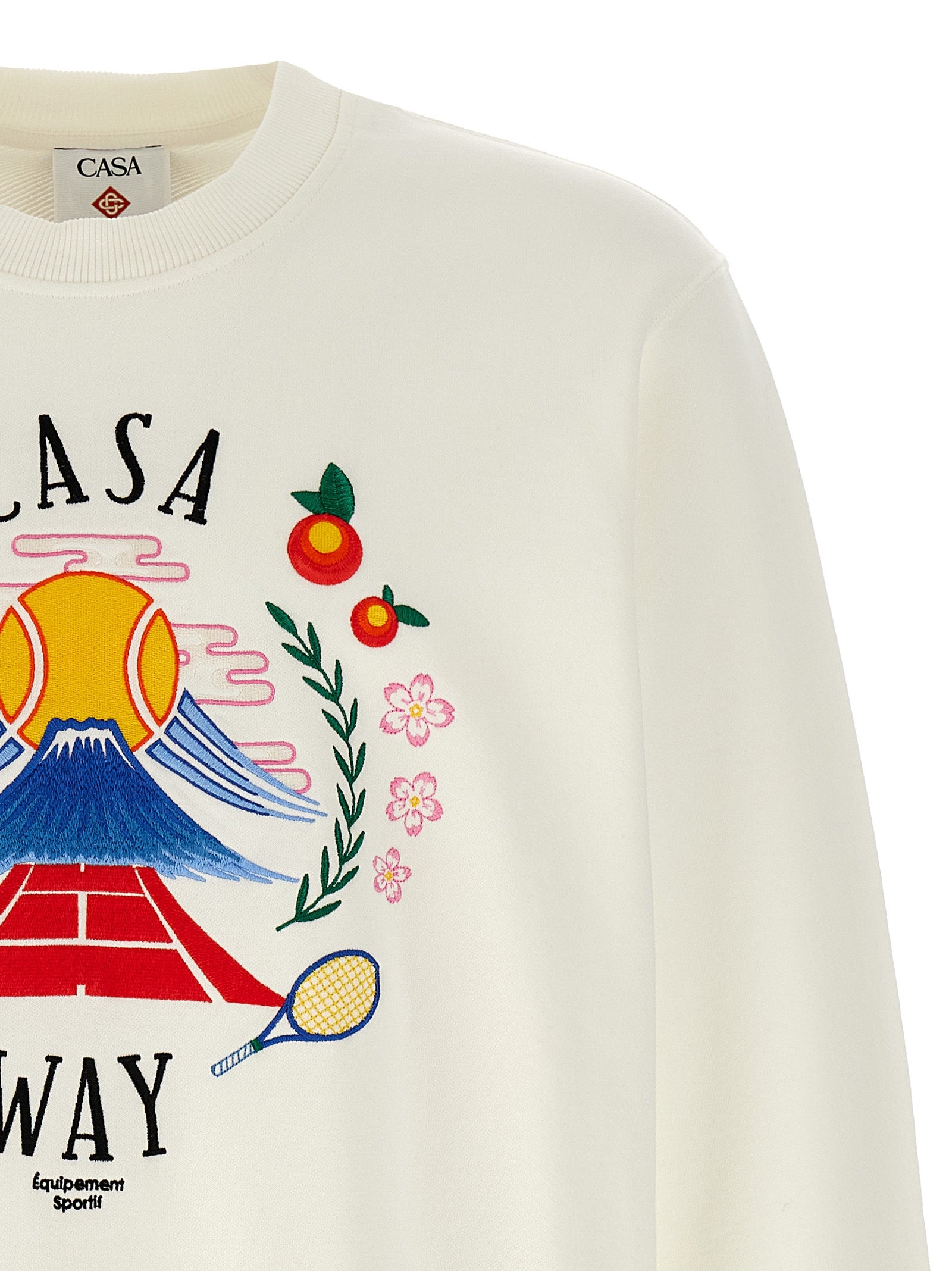Casablanca White Cotton Men's Sweatshirt