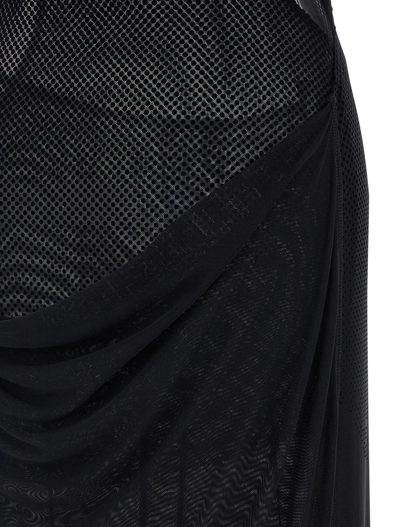 Jean Paul Gaultier Black Polyamide Long Women's Dress