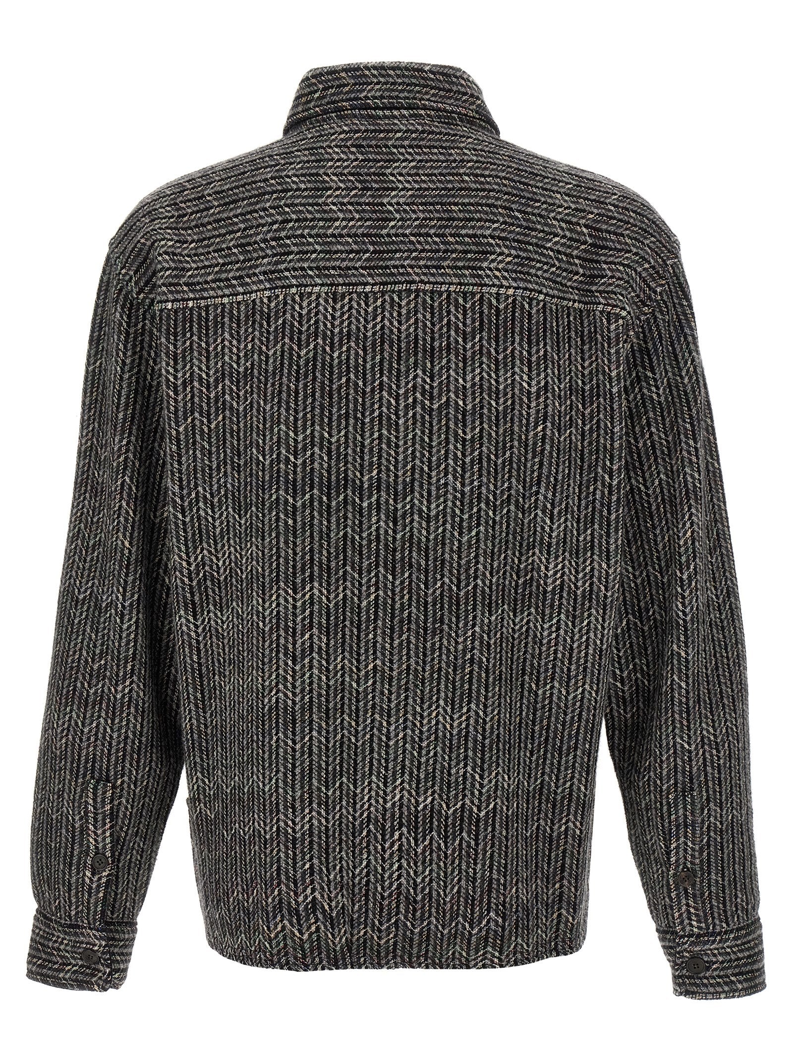 Missoni Gray Wool Men's Blouse