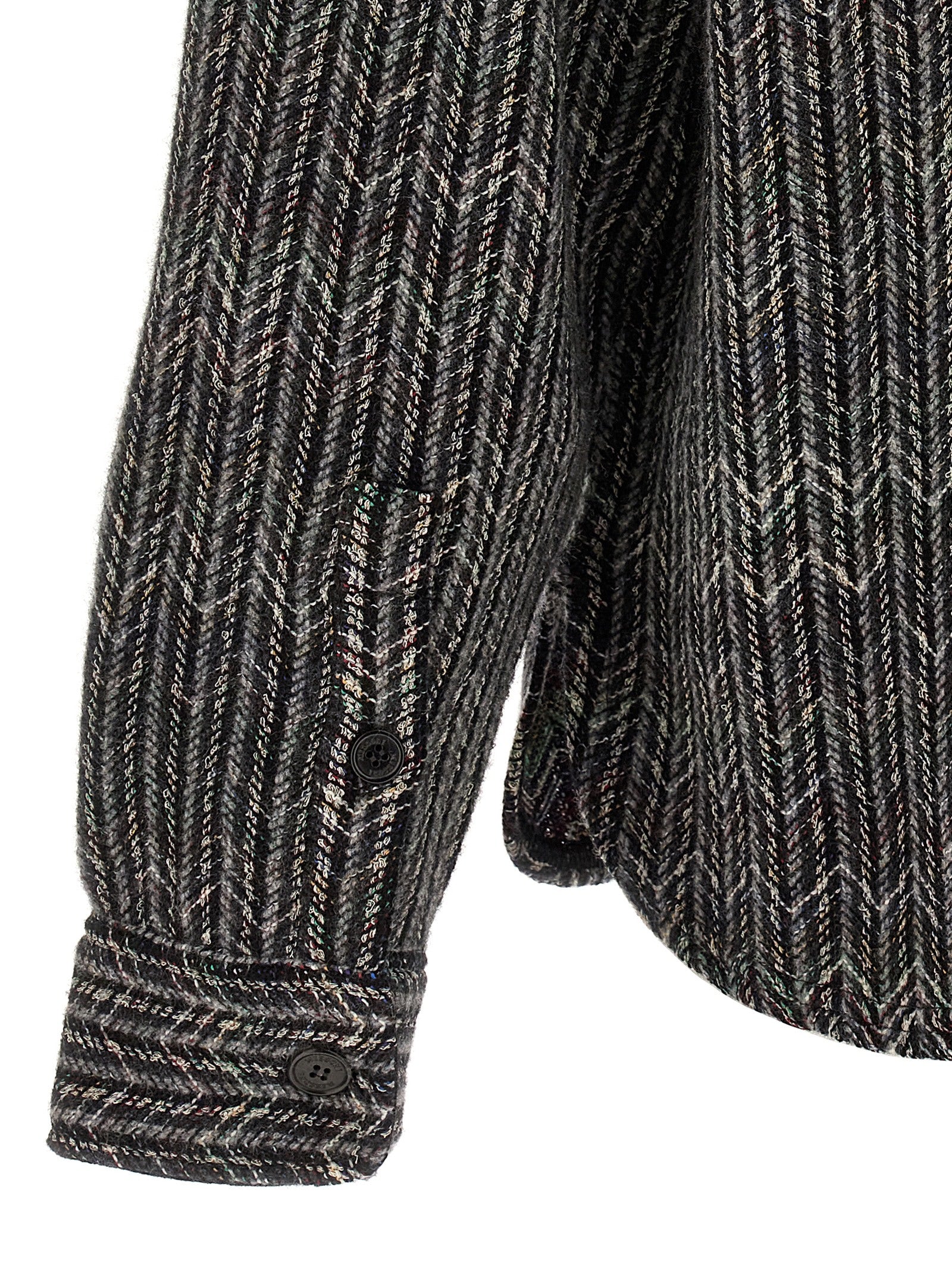 Missoni Gray Wool Men's Blouse