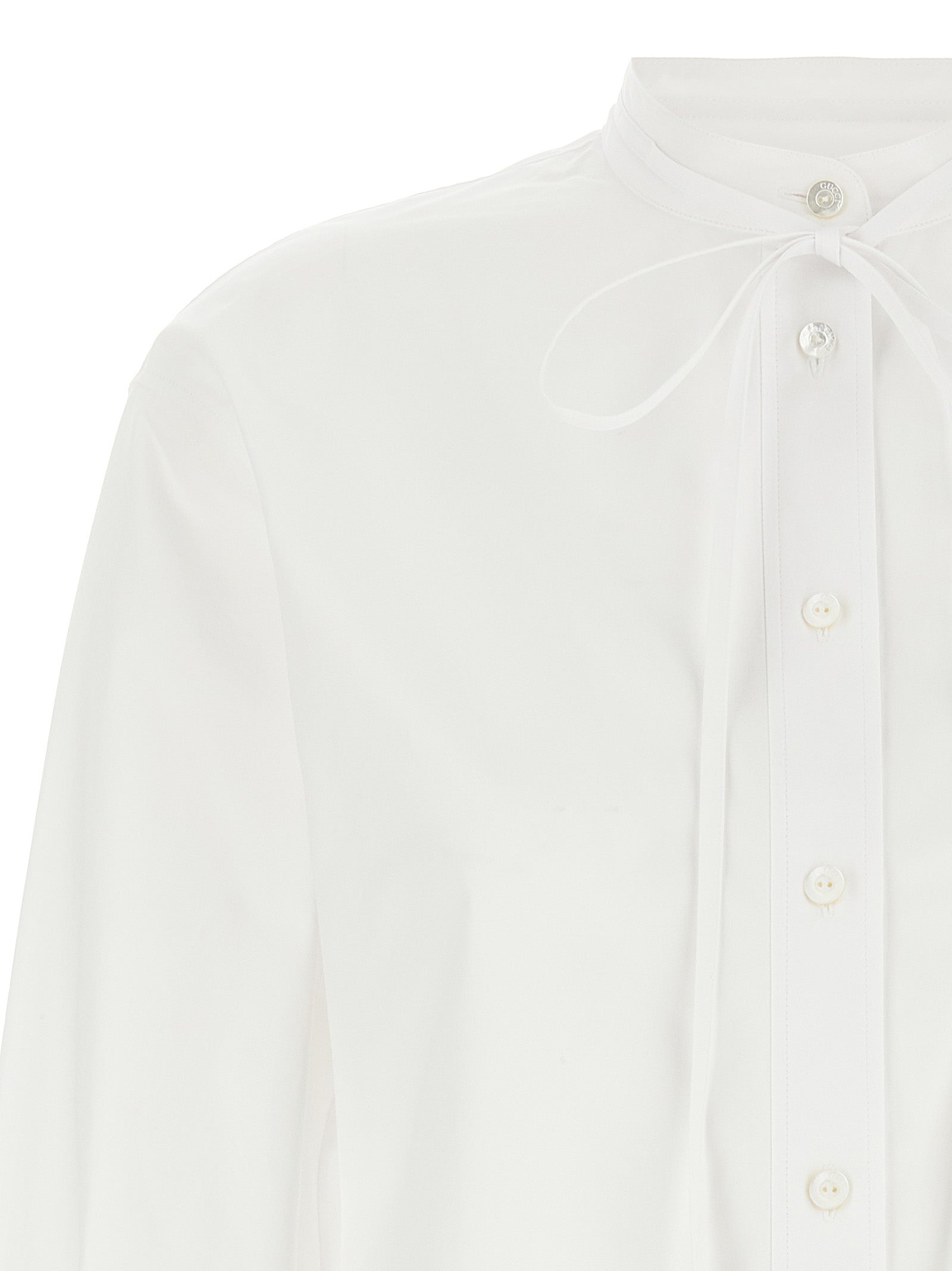 Gucci White Cotton Women's Blouse