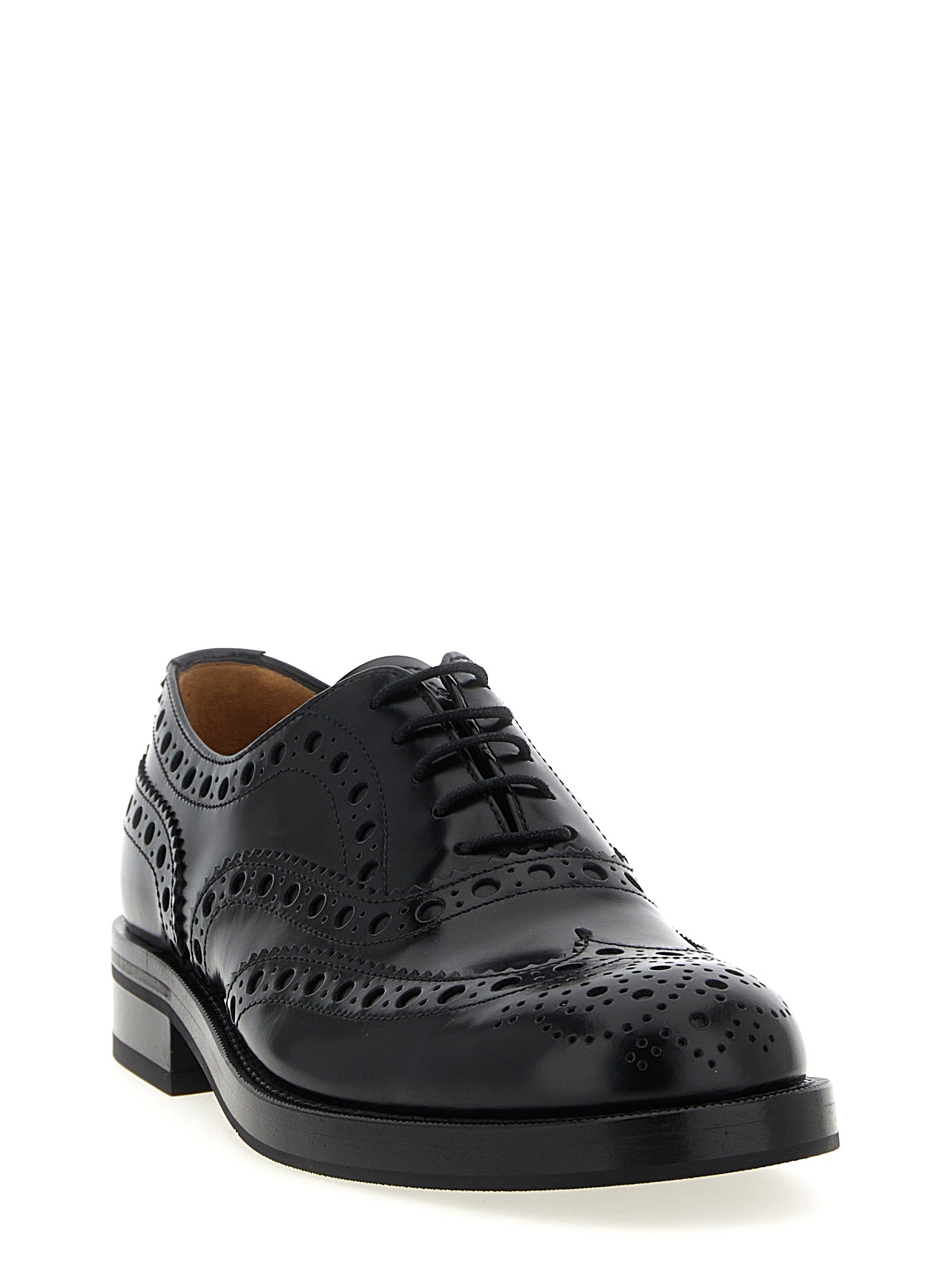 Church's Black Calfskin Oxfords And Women's Derbies