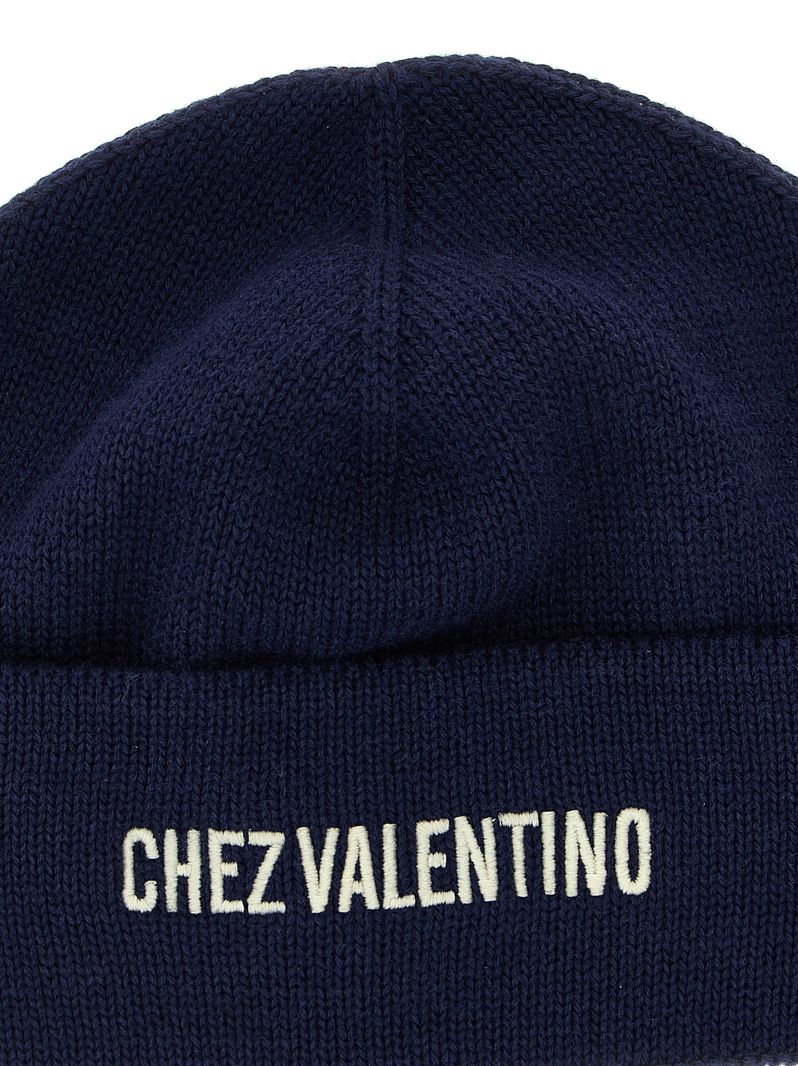 Valentino Garavani Blue Cotton Men's Beanie
