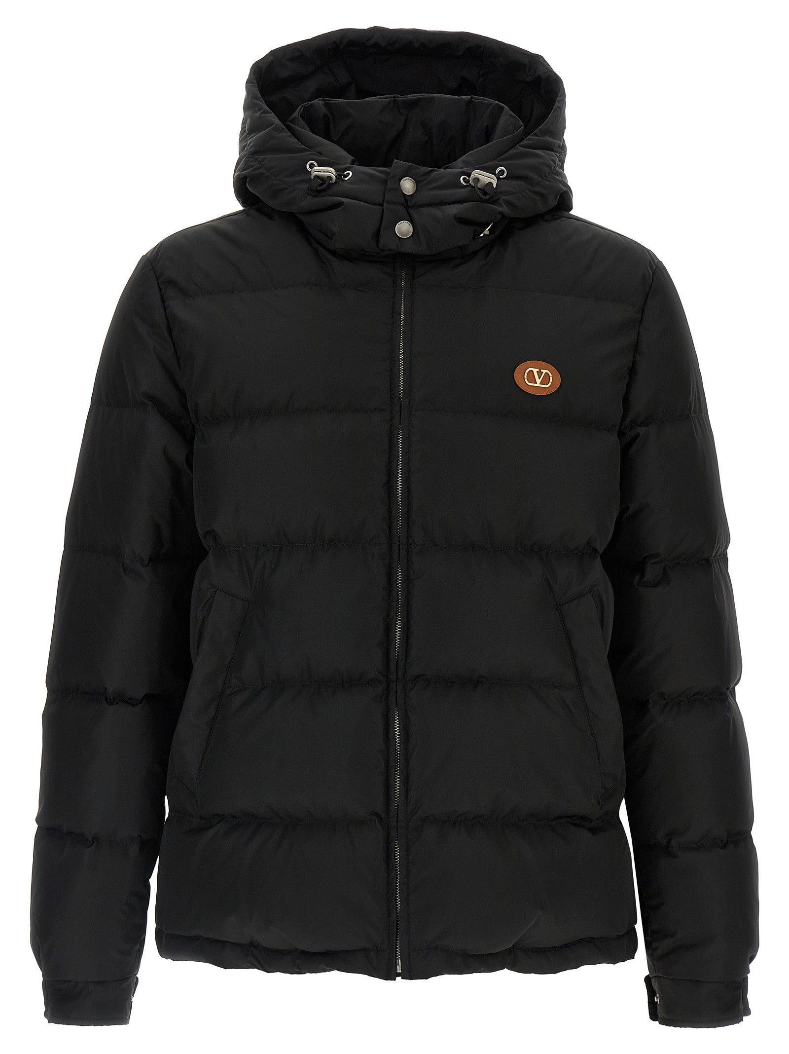 Valentino Garavani Black Polyamide Full-Length Men's Jacket