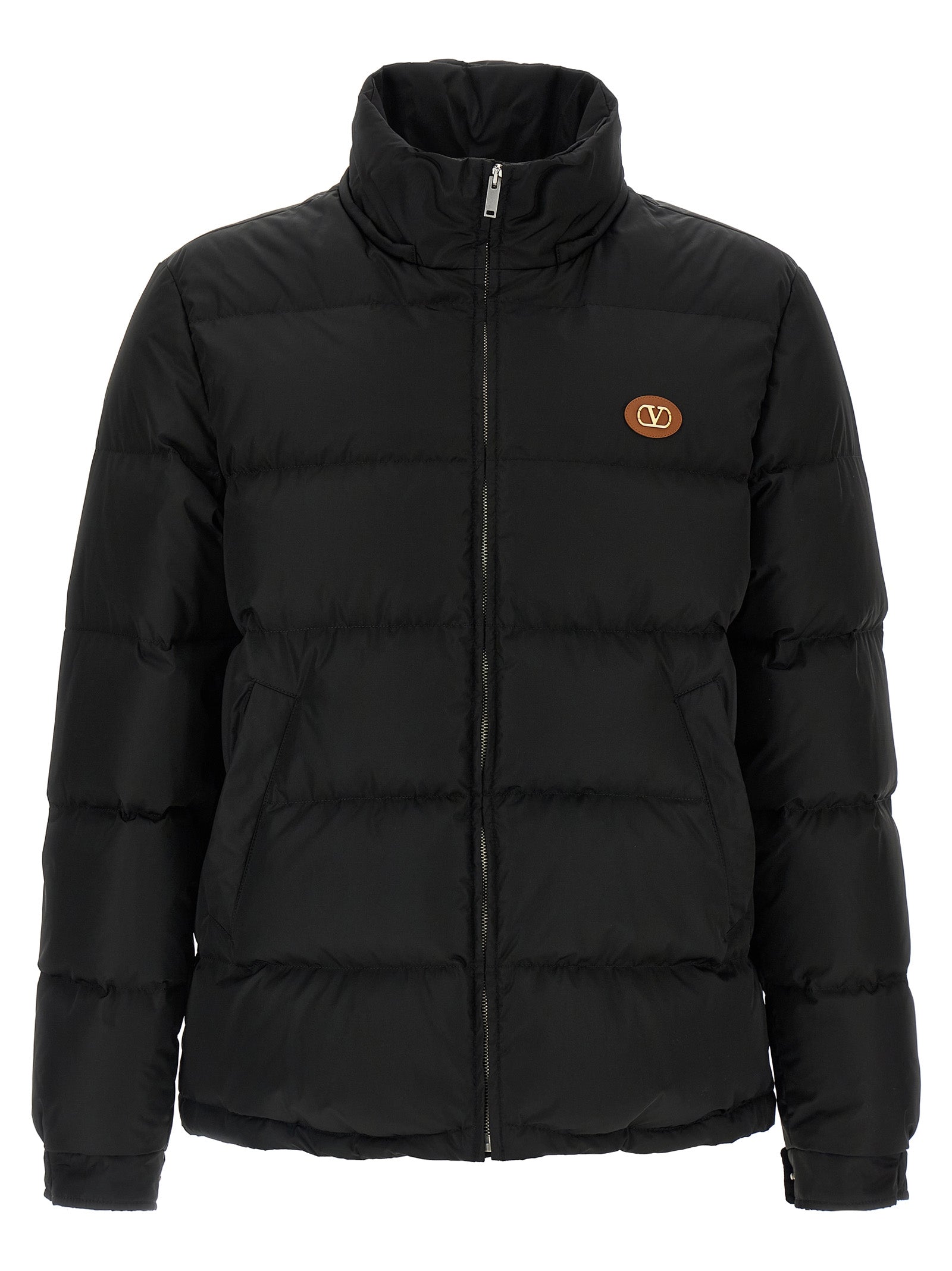 Valentino Garavani Black Polyamide Full-Length Men's Jacket