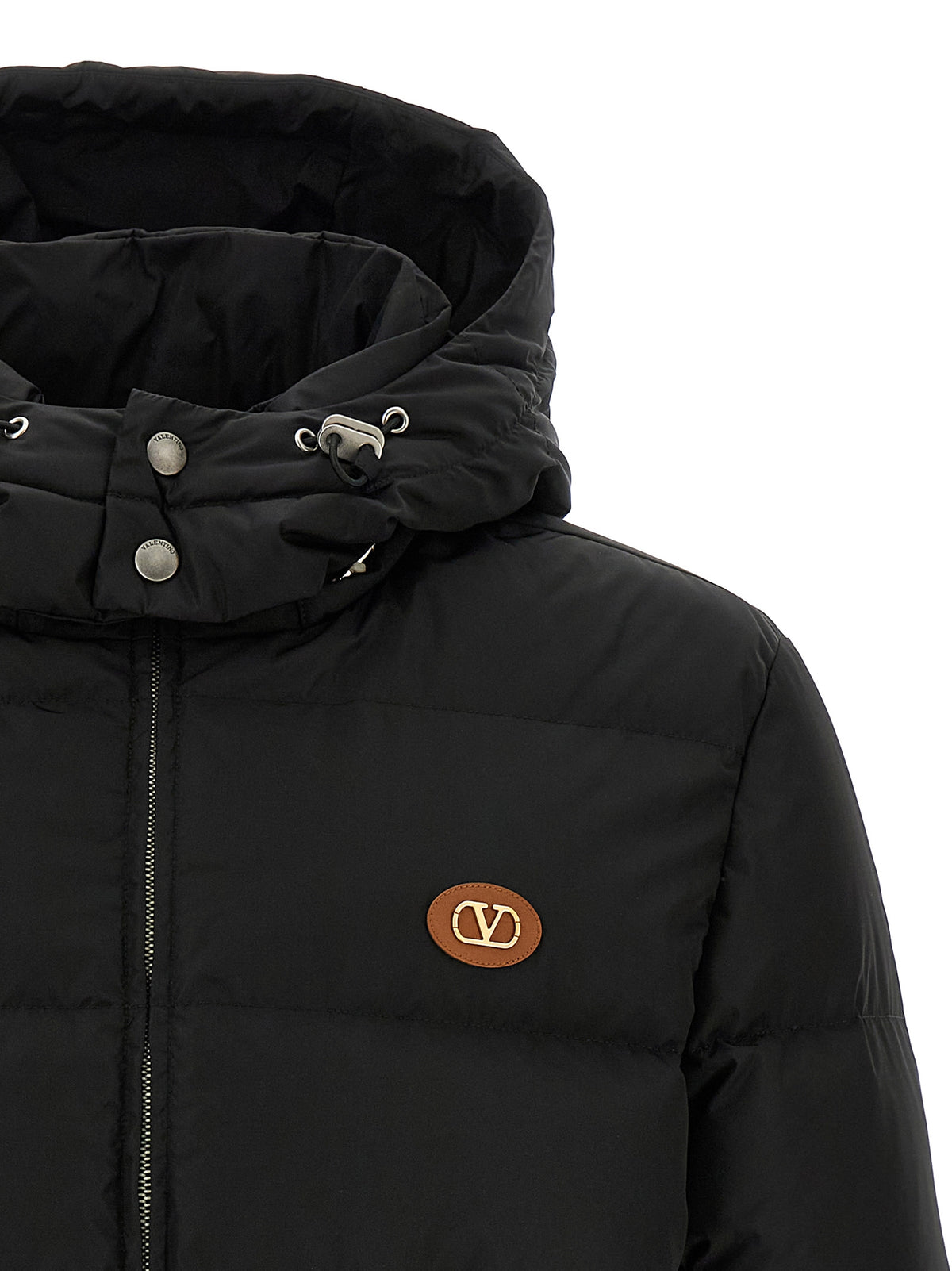 Valentino Garavani Black Polyamide Full-Length Men's Jacket