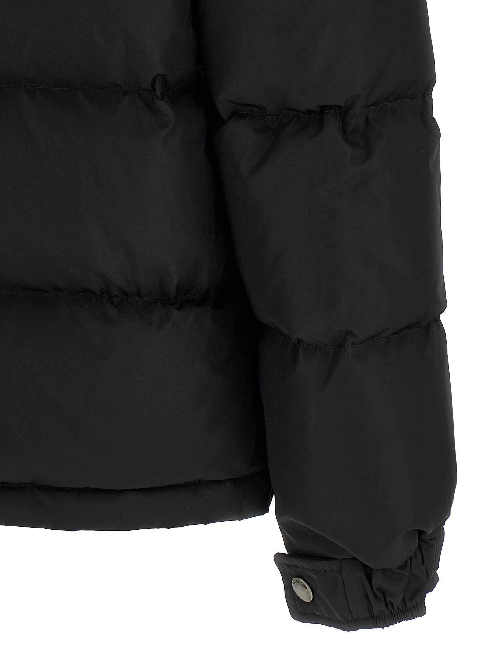 Valentino Garavani Black Polyamide Full-Length Men's Jacket