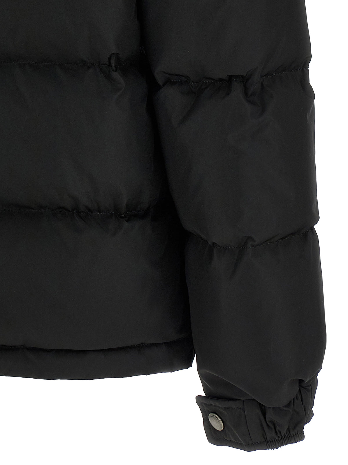 Valentino Garavani Black Polyamide Full-Length Men's Jacket
