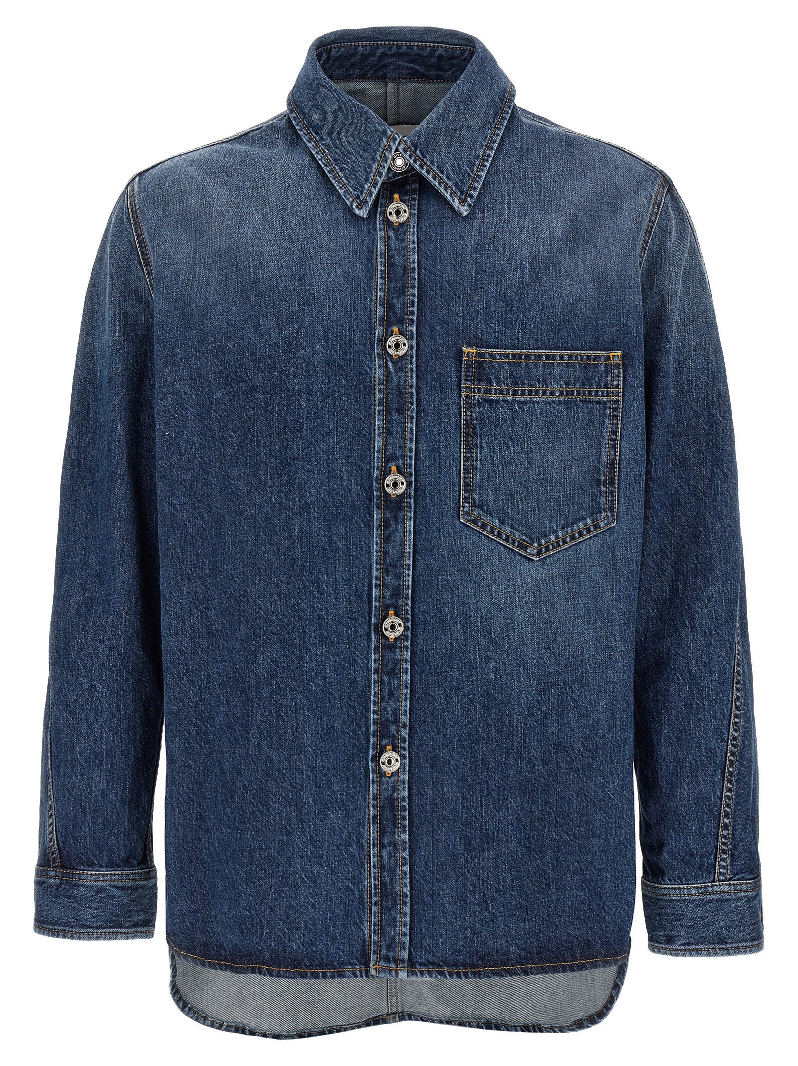 Givenchy Blue Cotton Men's Blouse