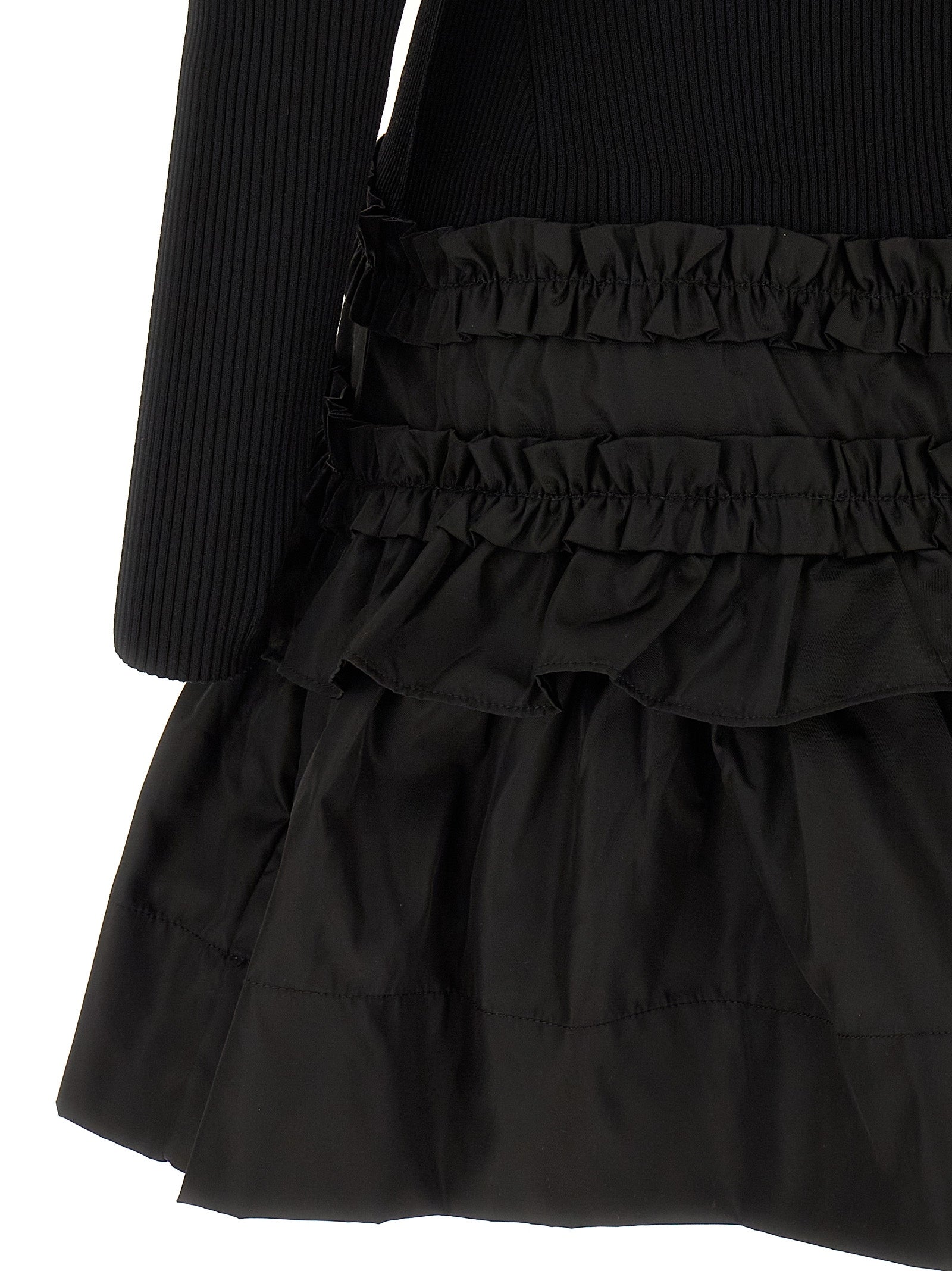 Ganni Black Viscose Short Women's Dress
