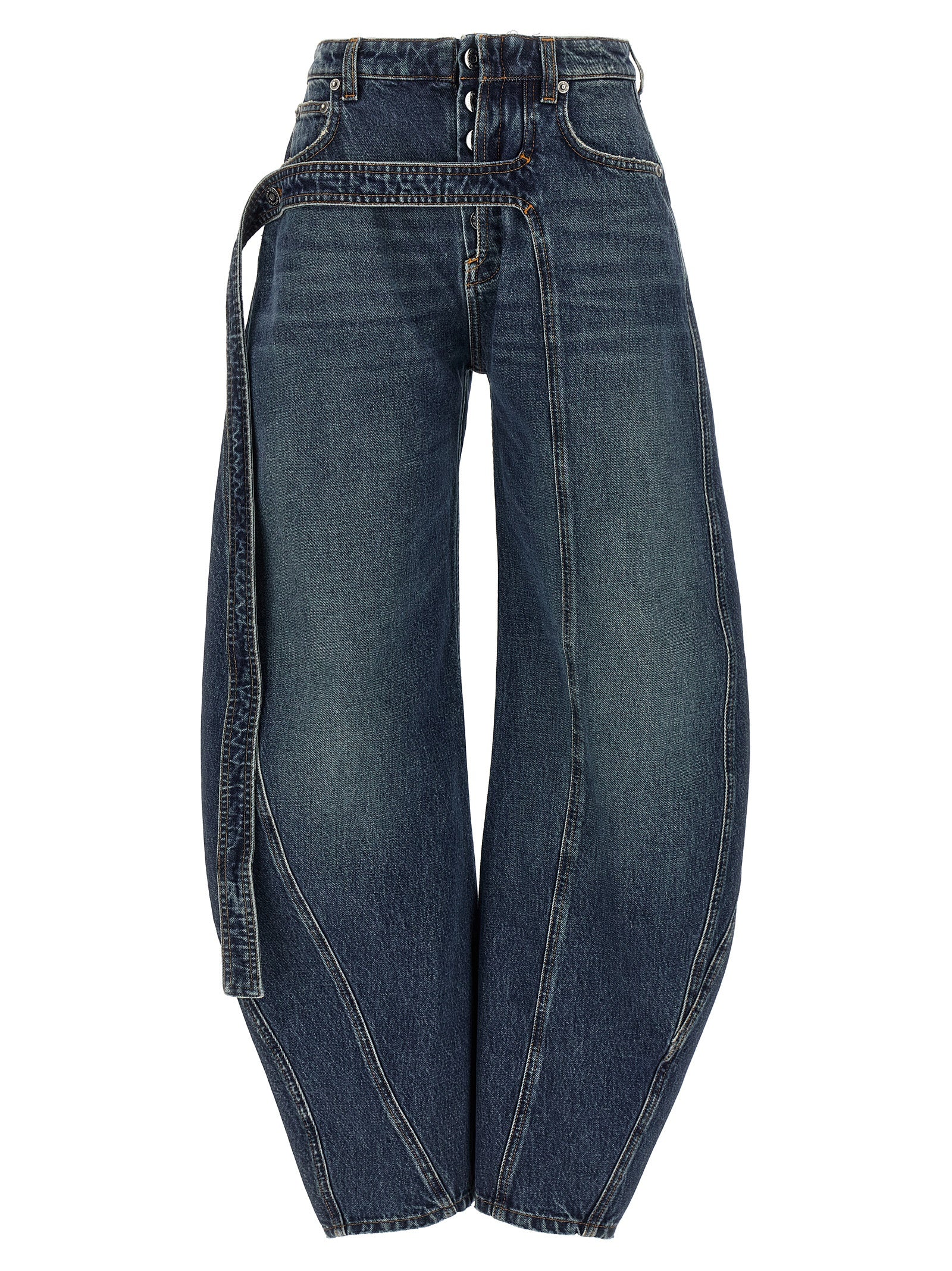 Jean Paul Gaultier Blue Cotton Jeans Women's Denim