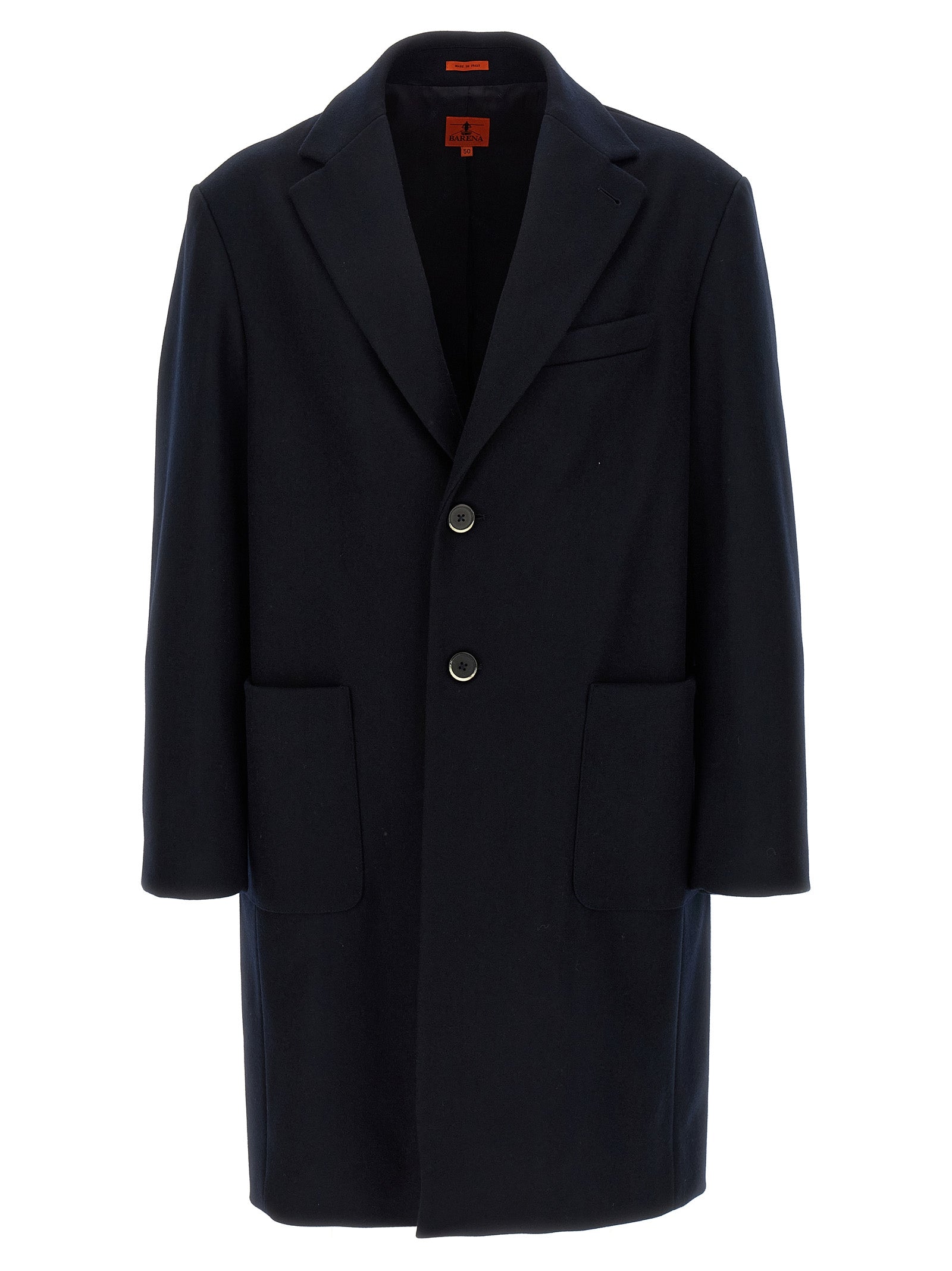 BARENA Blue Wool Men's Coat