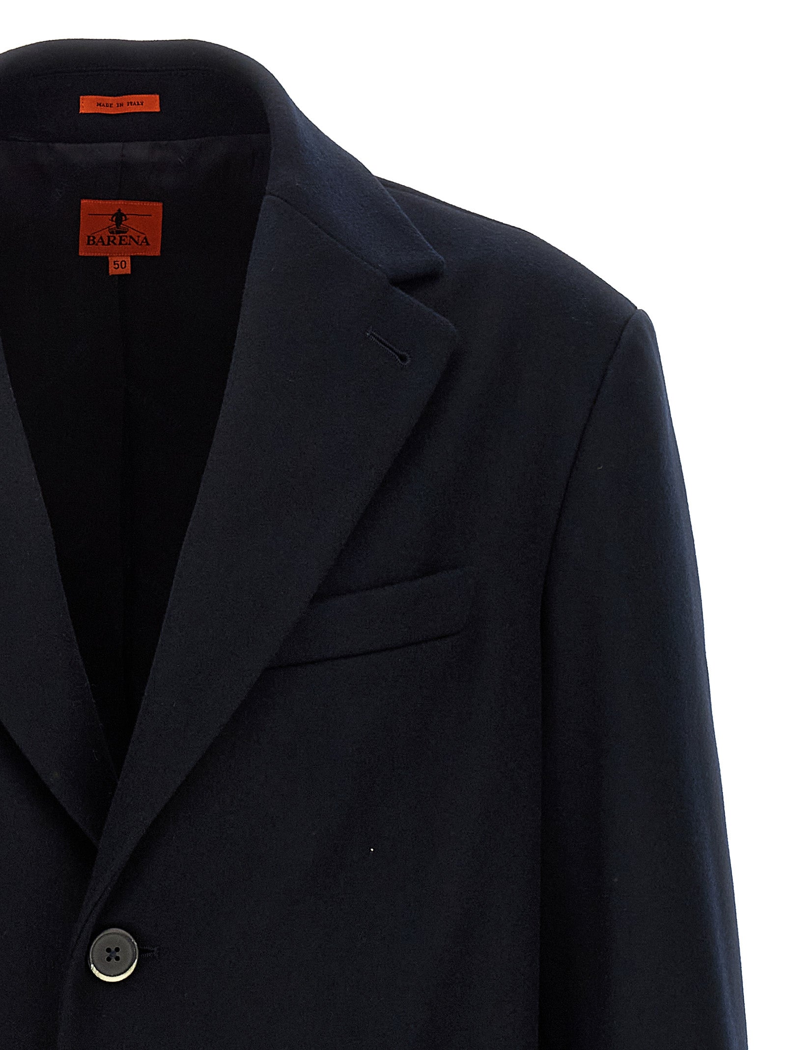 BARENA Blue Wool Men's Coat