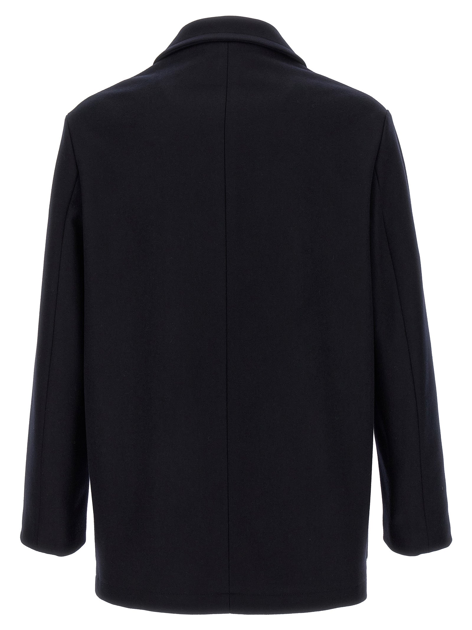BARENA Blue Wool Men's Coat