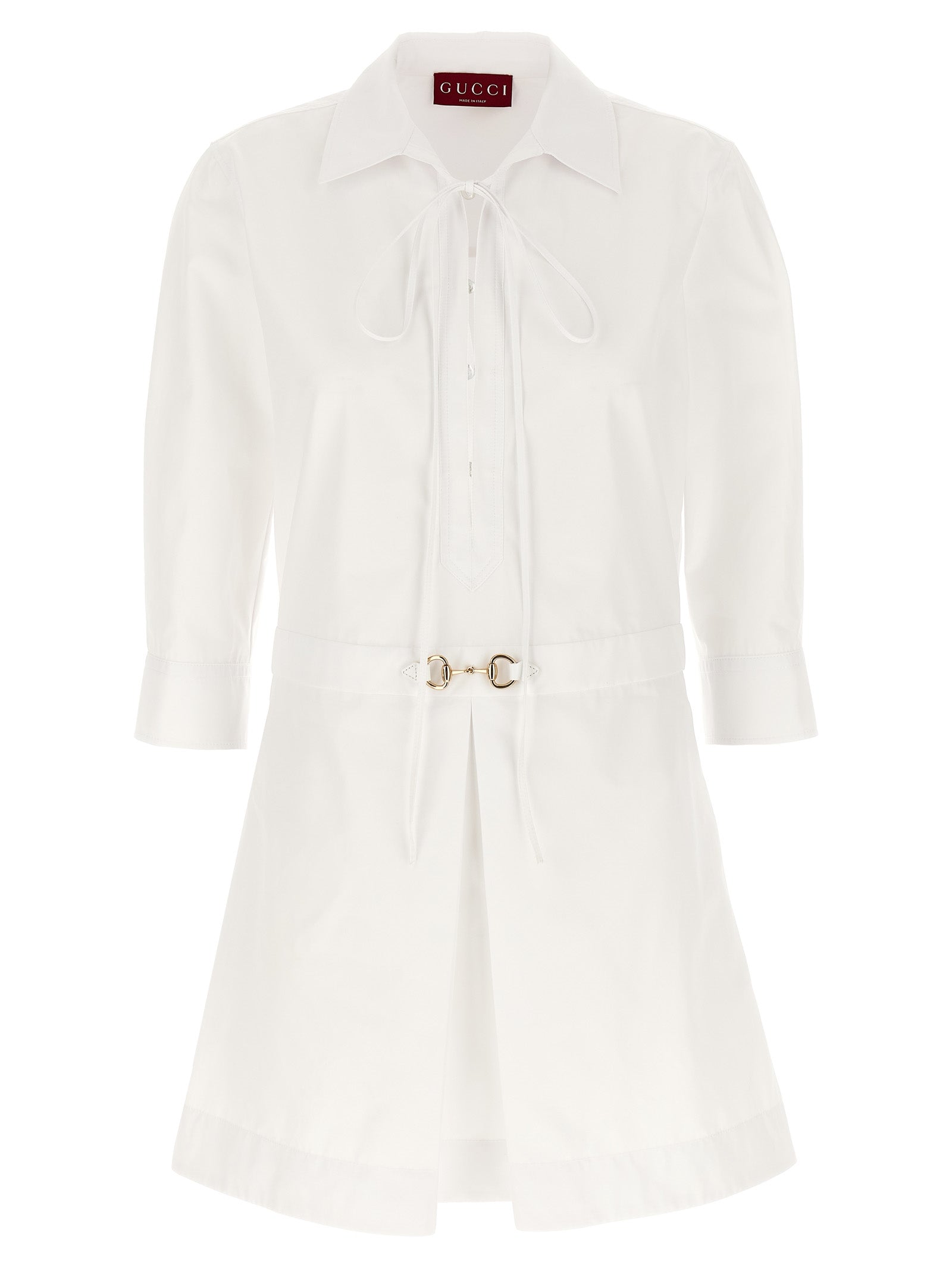 Gucci White Cotton Short Women's Dress