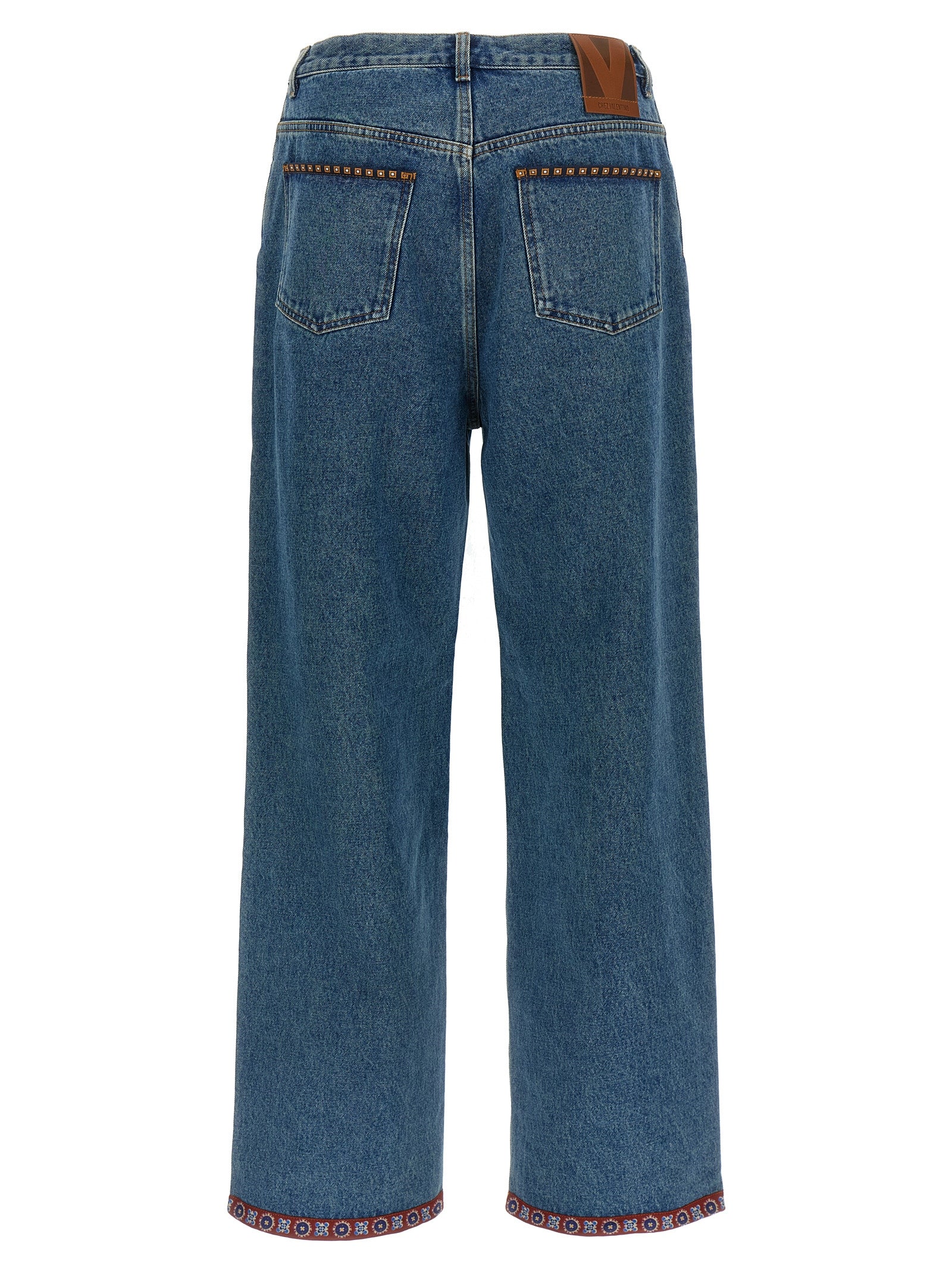 Valentino Garavani Blue Polyamide Straight-Leg Men's Jeans