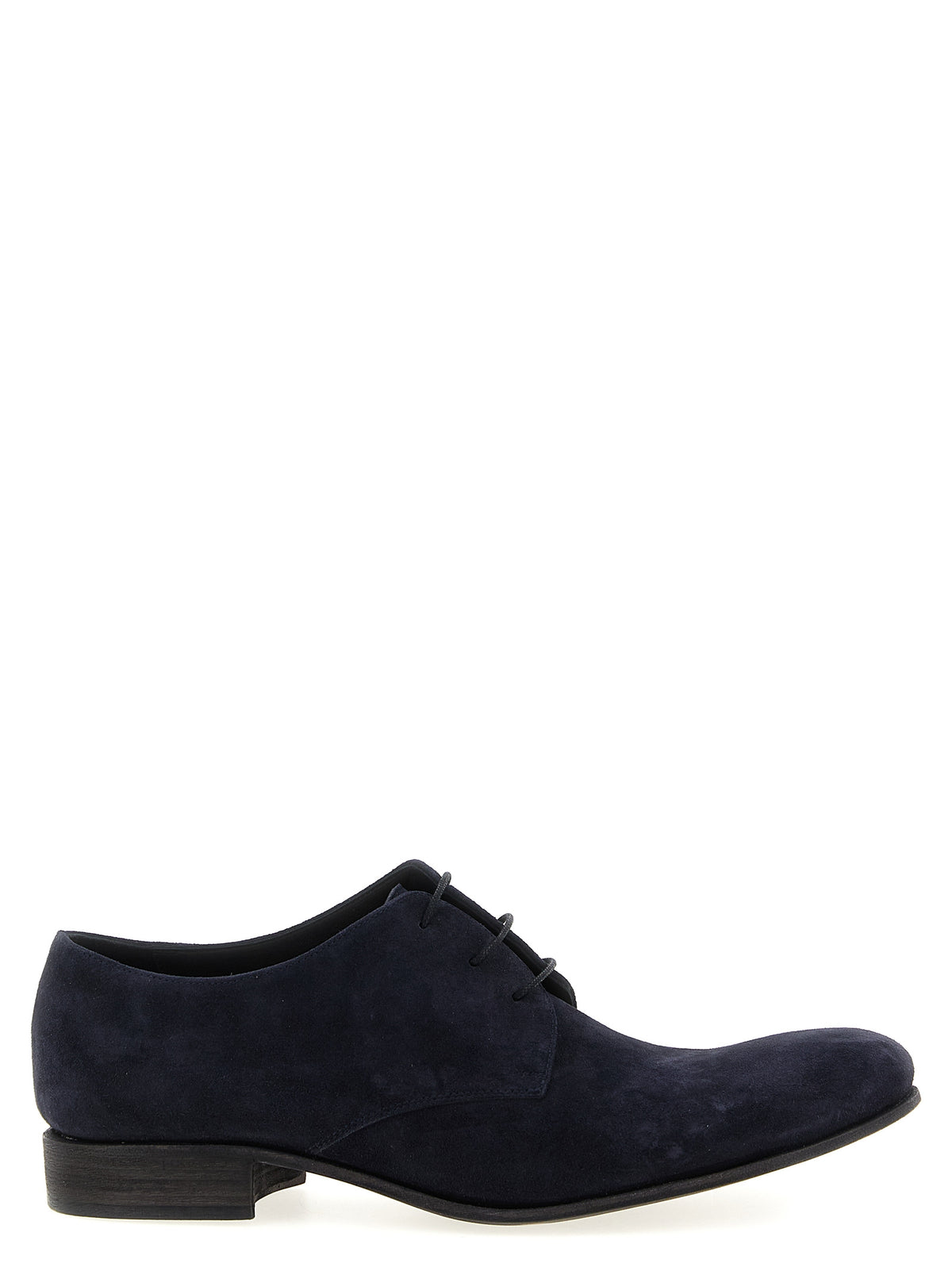 JULIAN Blue Suede Leather Oxfords And Men's Derbies